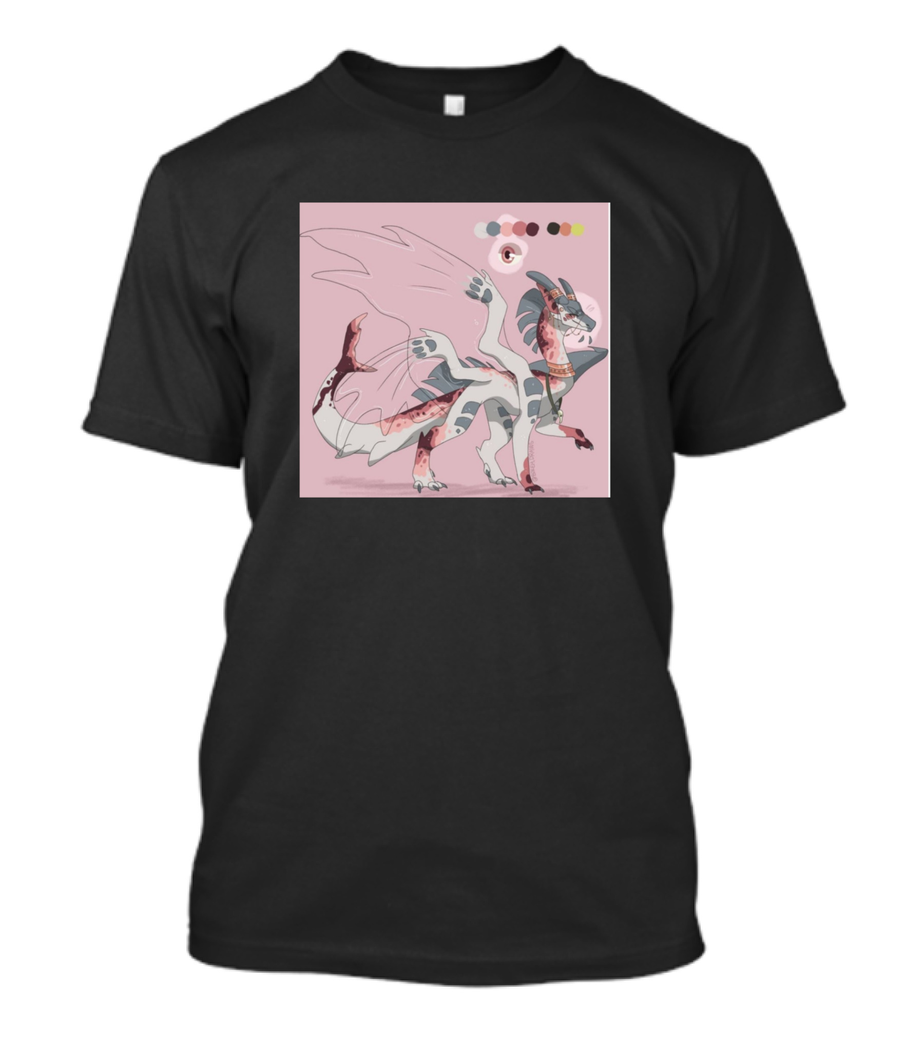 Beautiful Fantasy Dragon With Soft Color Palette T-Shirt