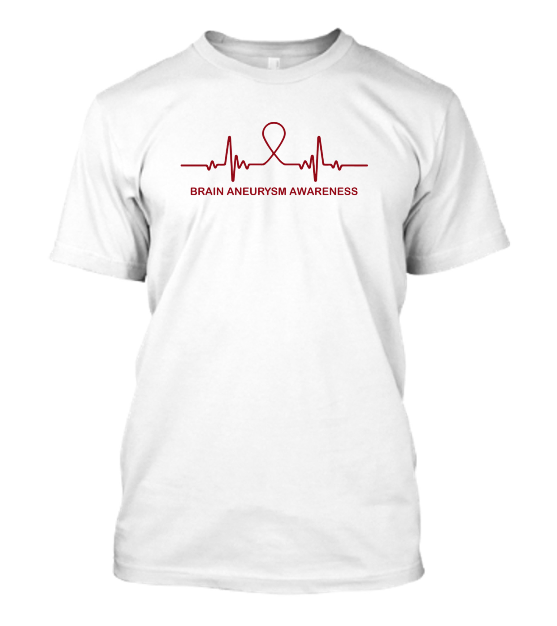 Brain Aneurysm Awareness Heartbeat Hope For A Cure T-Shirt