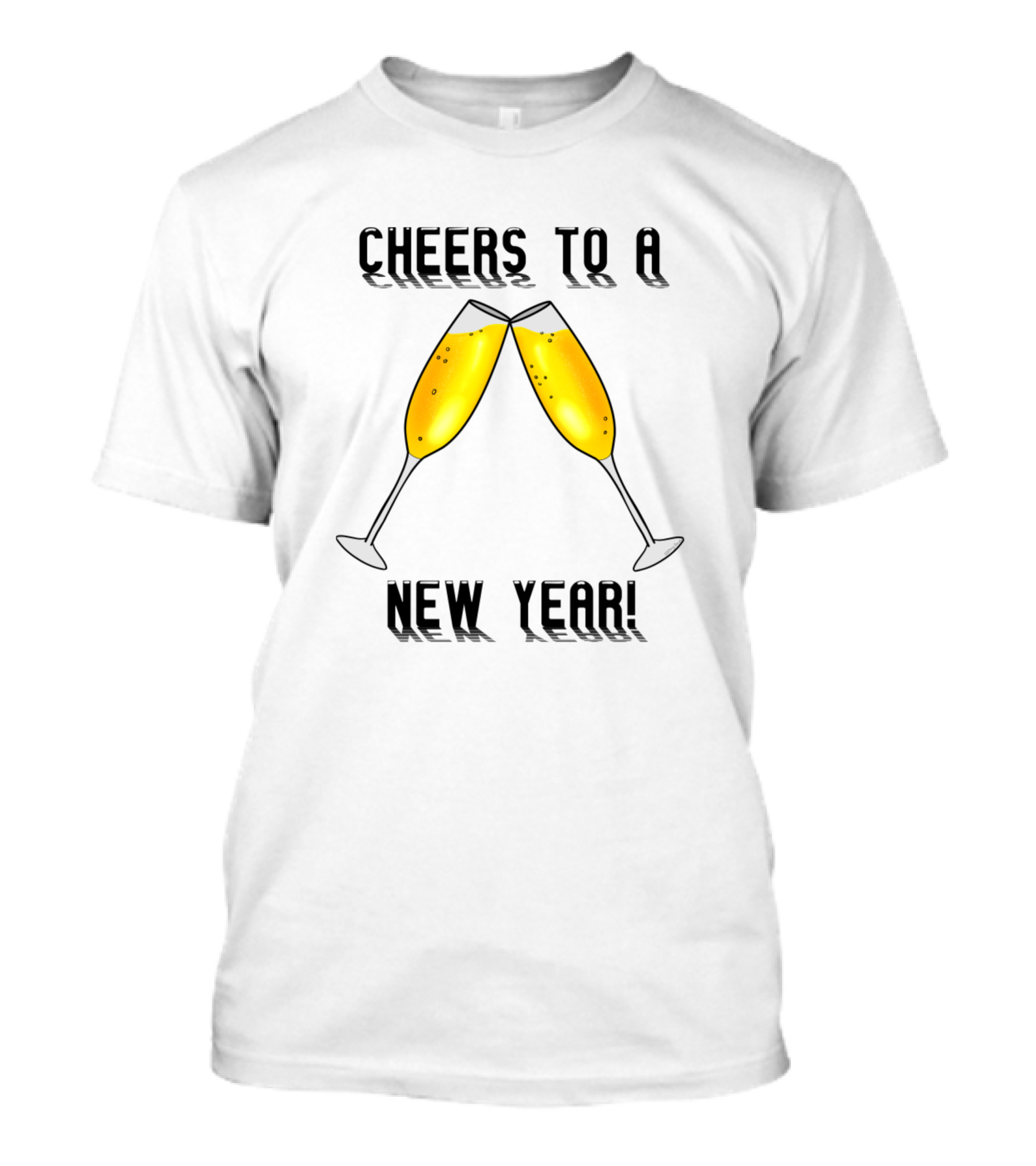 Cheers To A New Year Champagne Toast T-Shirt