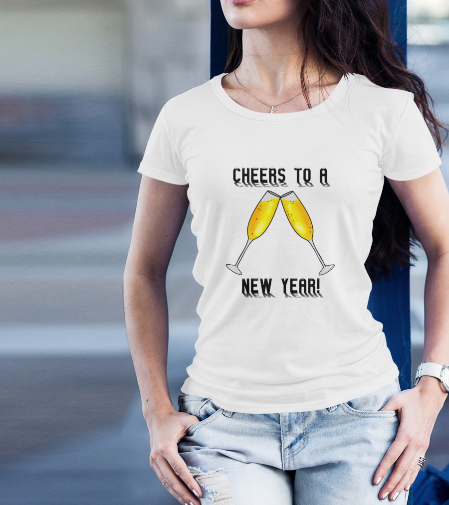 Cheers To A New Year Champagne Toast T-Shirt