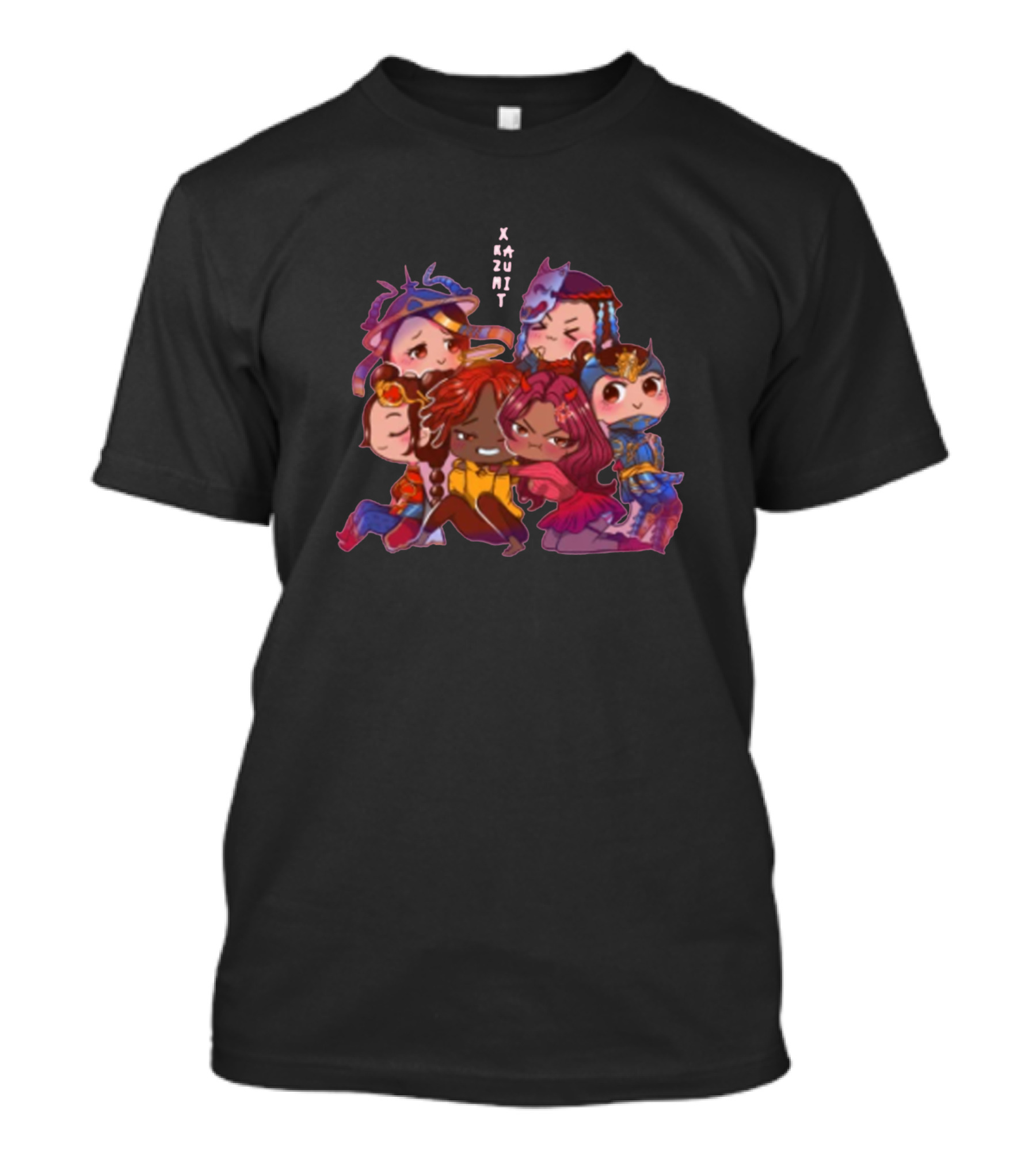 Chibi Xkazumit Fantasy Character Group T-Shirt