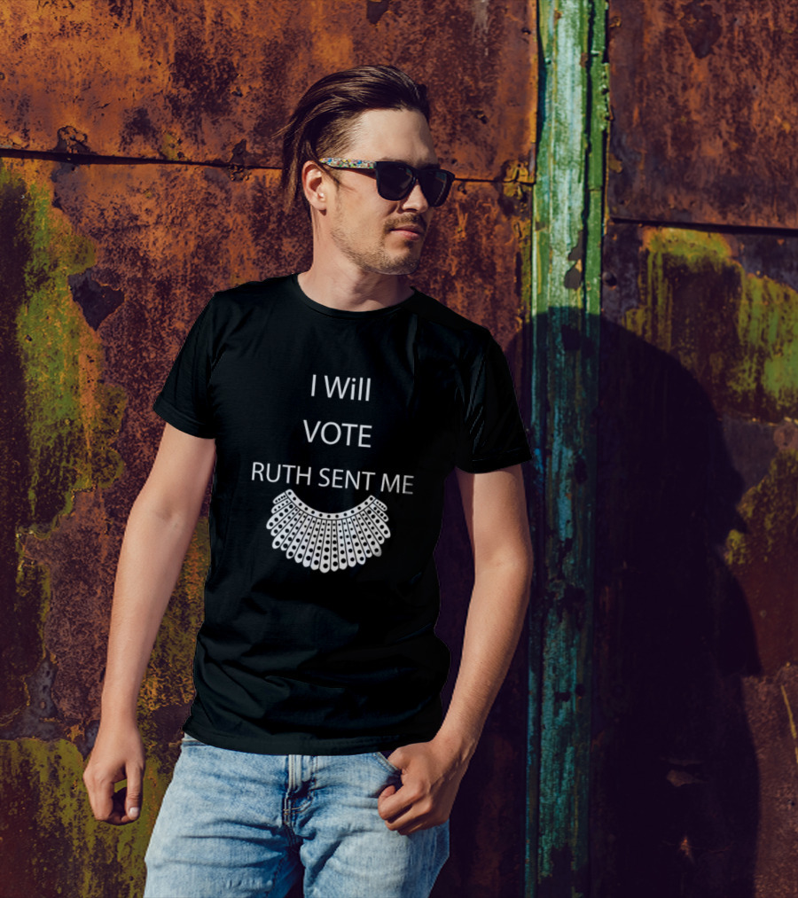 I Will Vote Ruth Sent Me Collar T-Shirt