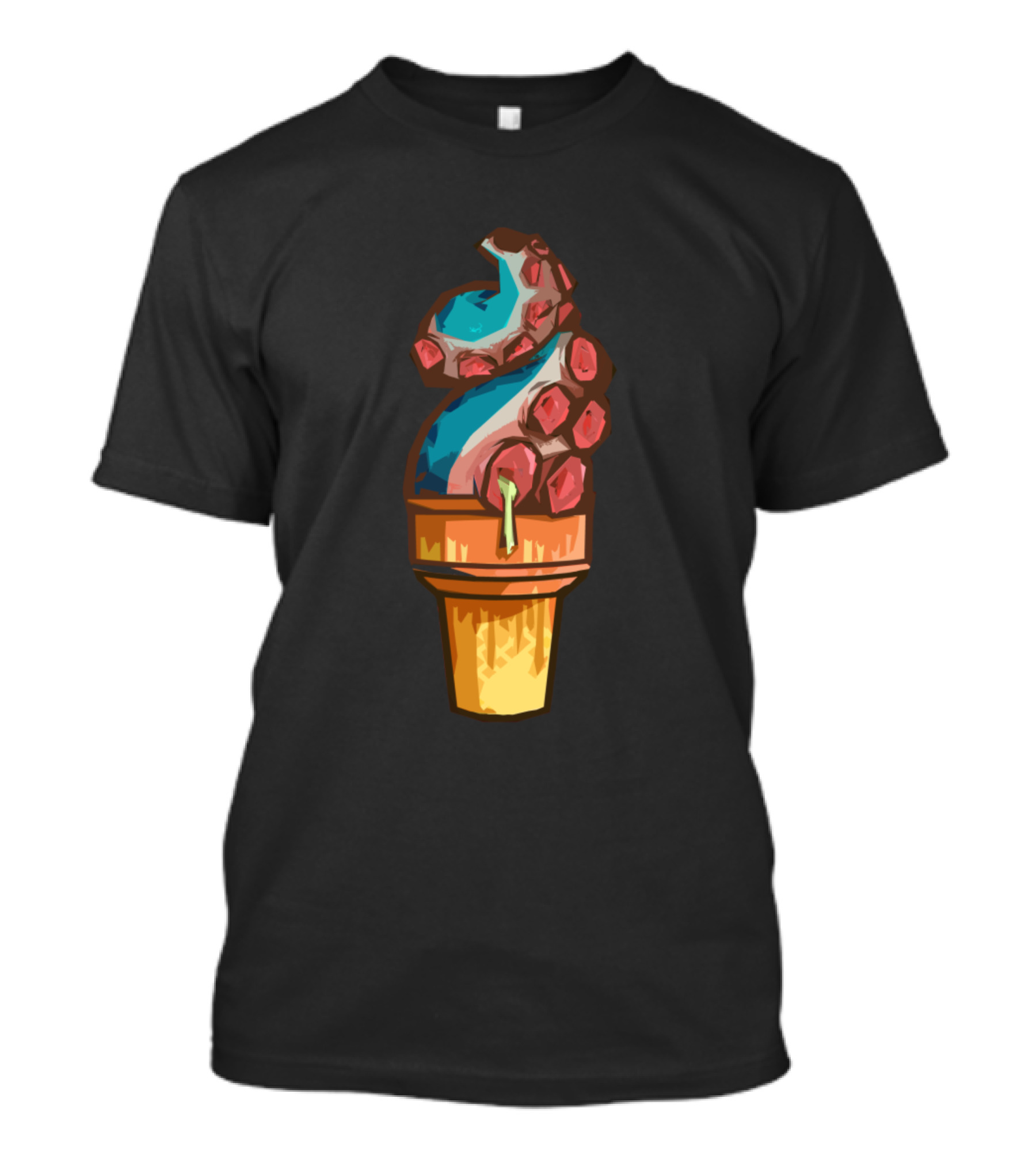 Ice Cream Tentacle Cone T-Shirt