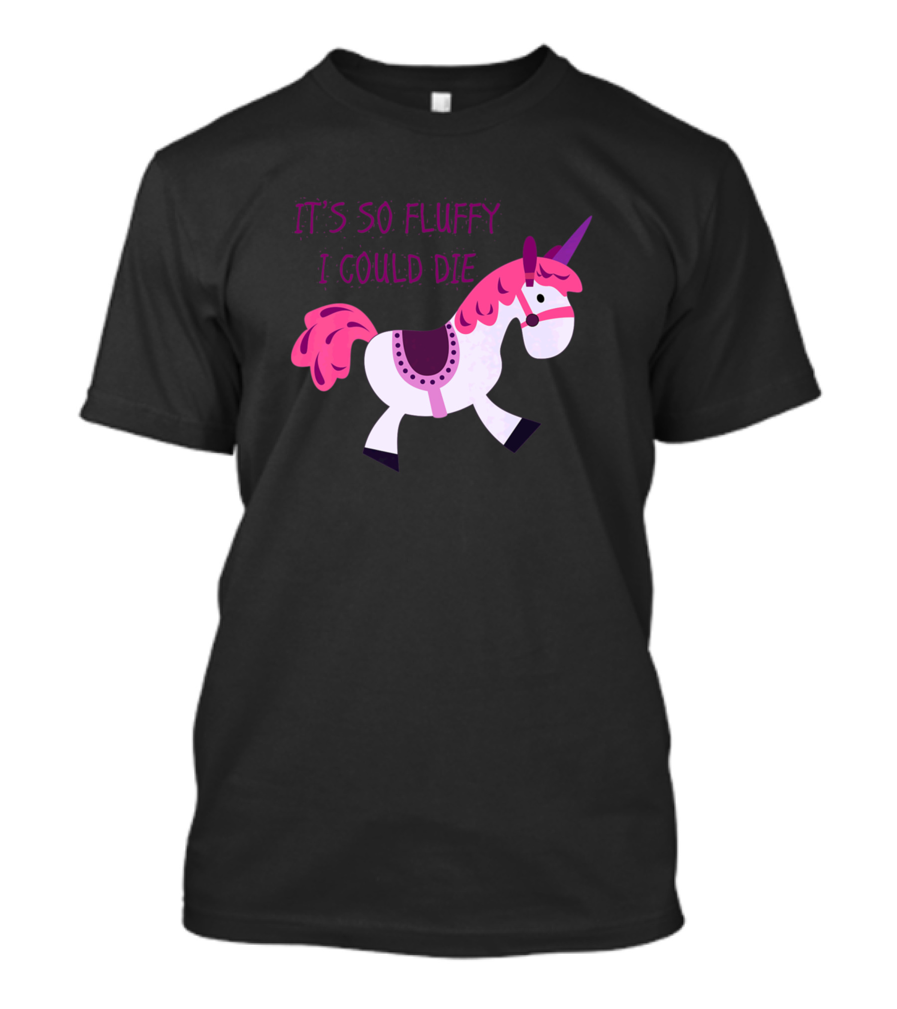 Its So Fluffy I Could Die Pink Unicorn T-Shirt