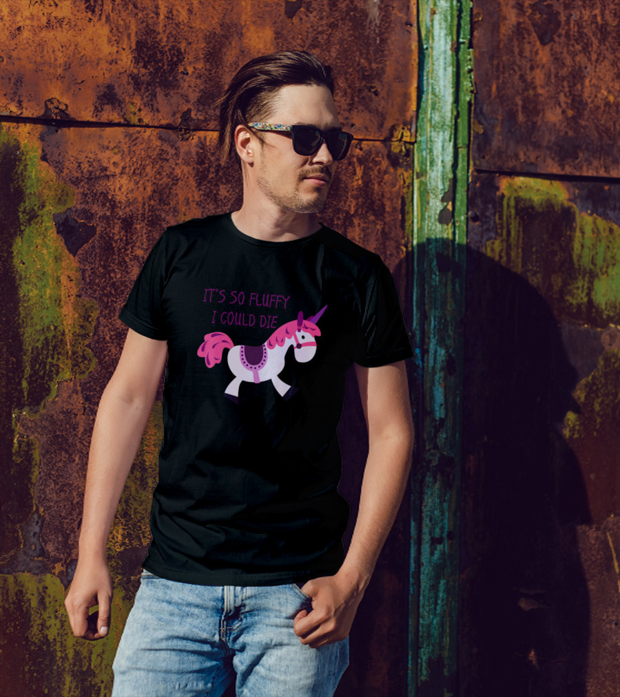 Its So Fluffy I Could Die Pink Unicorn T-Shirt