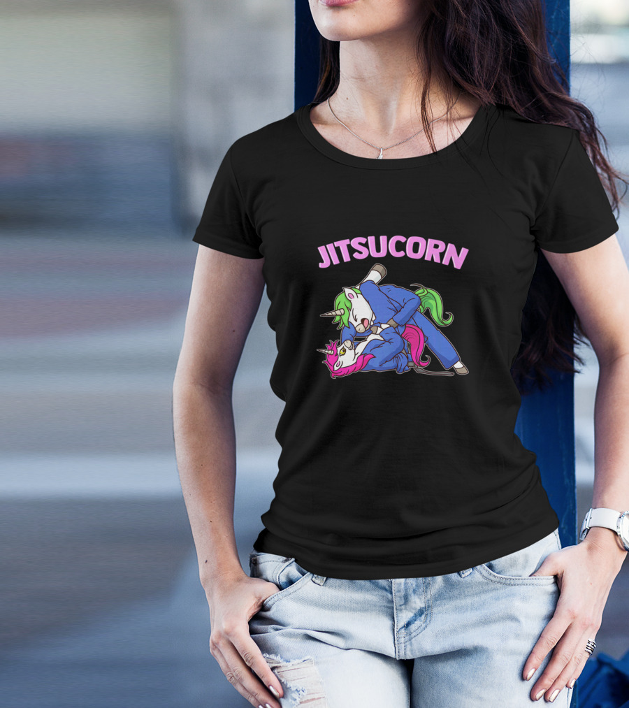 Jitsucorn Unicorn Brazilian Jiu Jitsu BJJ Martial Arts Fun T-Shirt