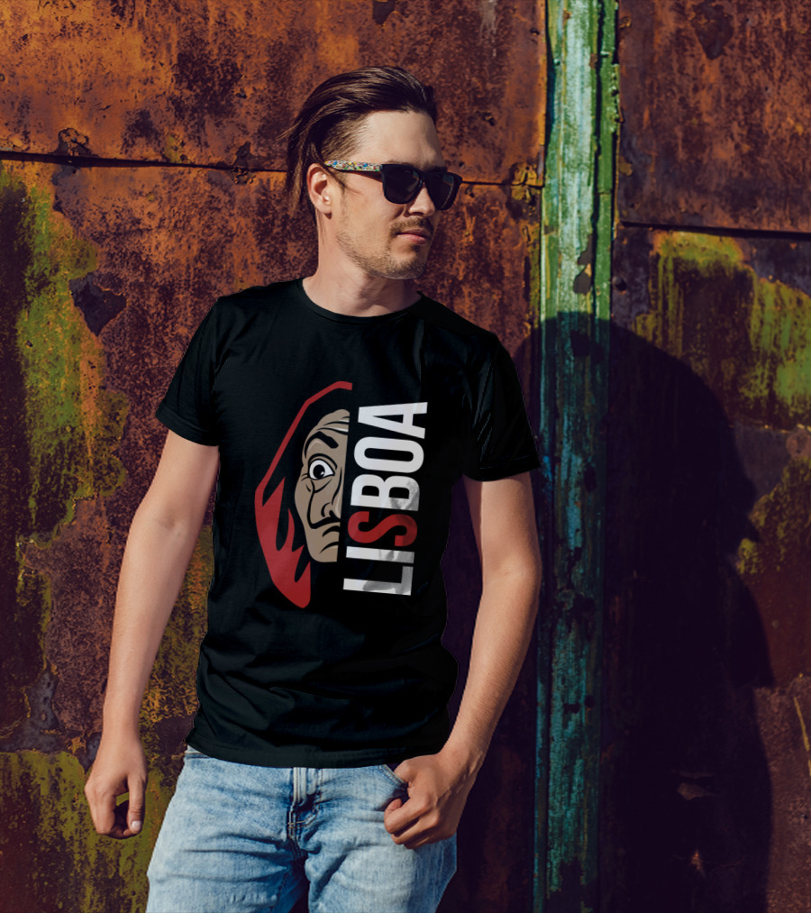La Casa De Papel Lisboa Mask Red Hood T-Shirt