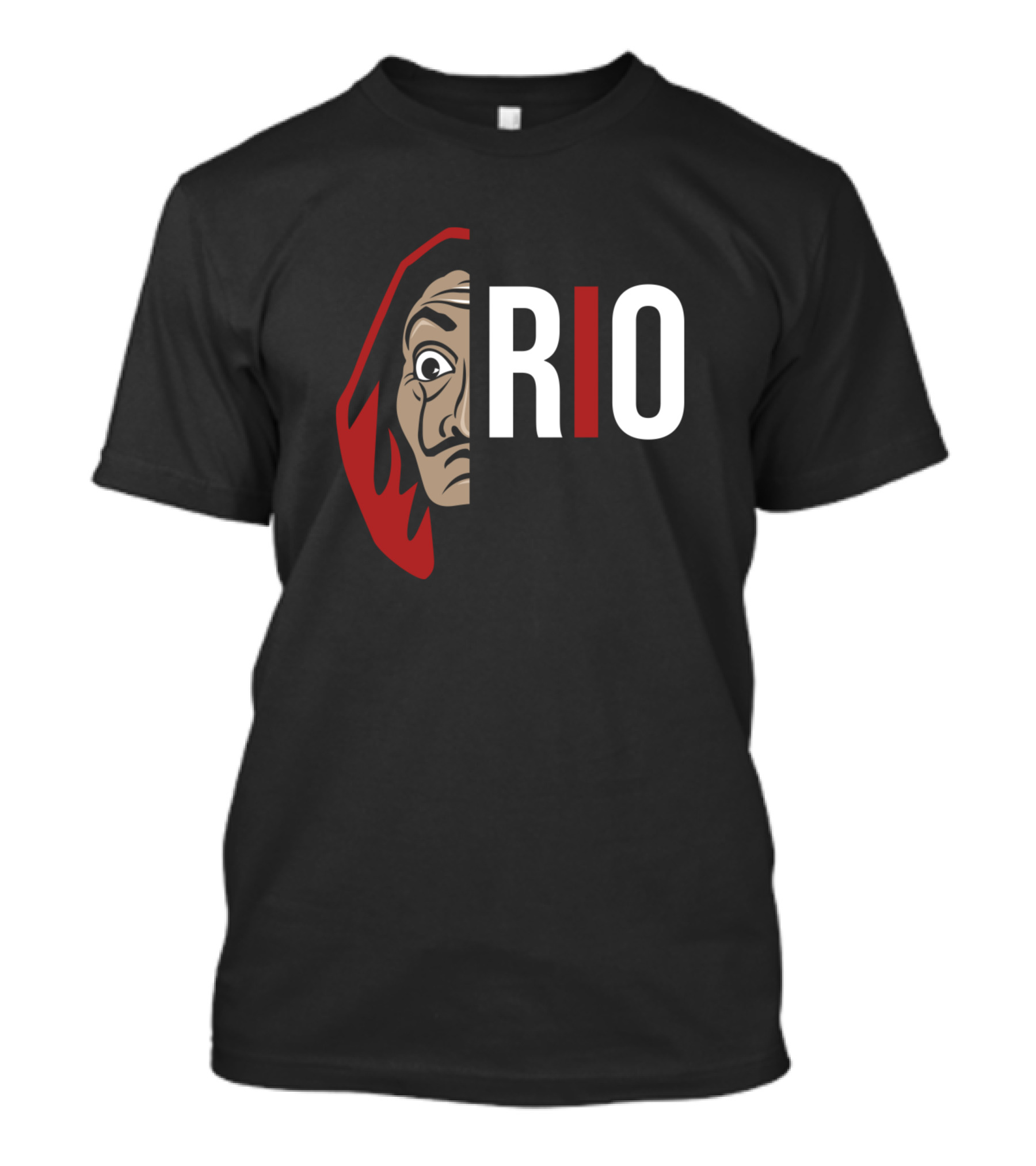 La Casa De Papel Rio Face Icon Salvador Dali Mask T-Shirt