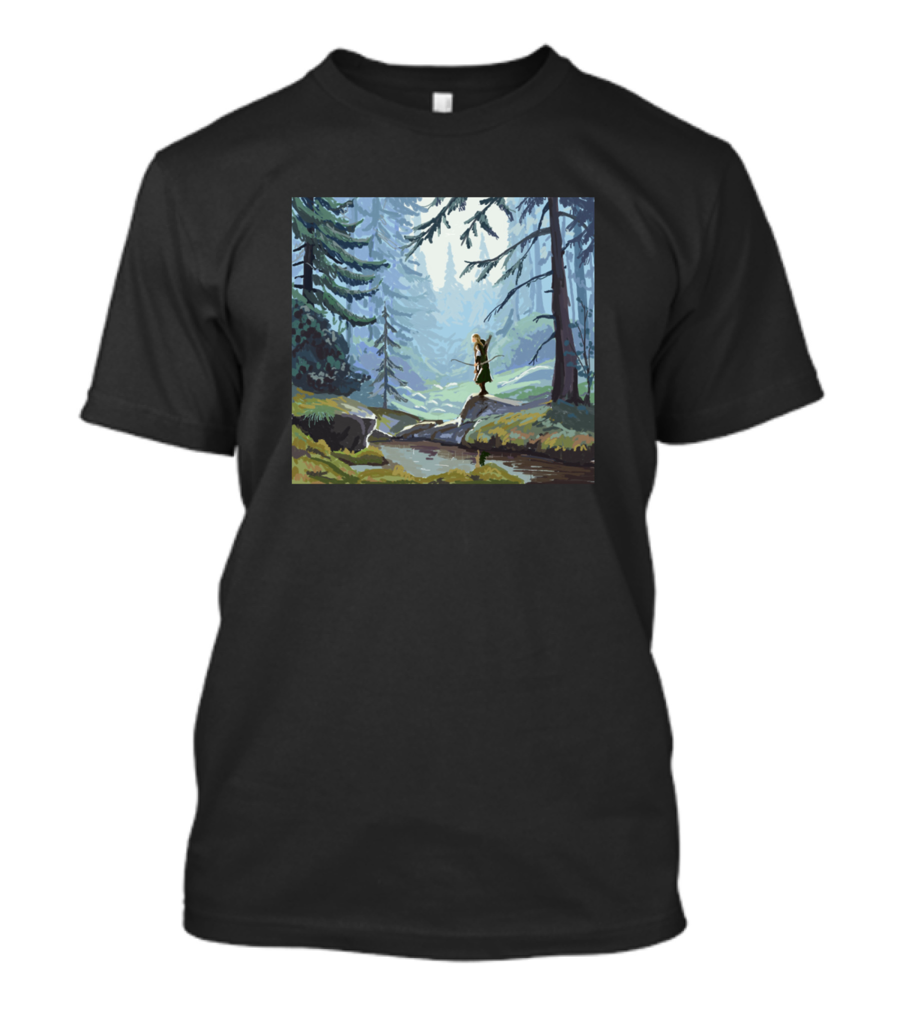 Legolas In Mirkwood Forest Scene T-Shirt