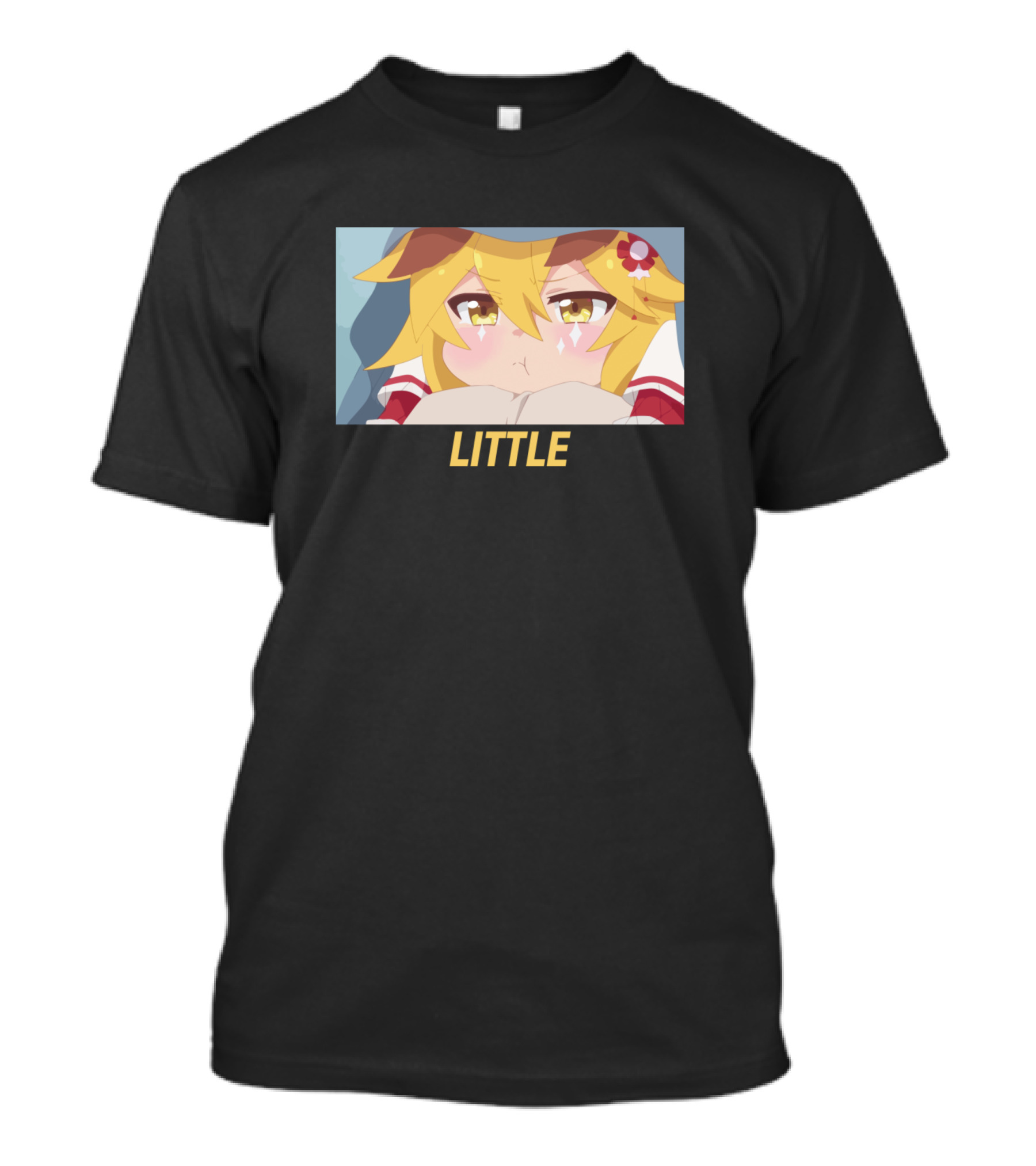 Little Anime Girl Kawaii Fox Ears Cute Expression T-Shirt