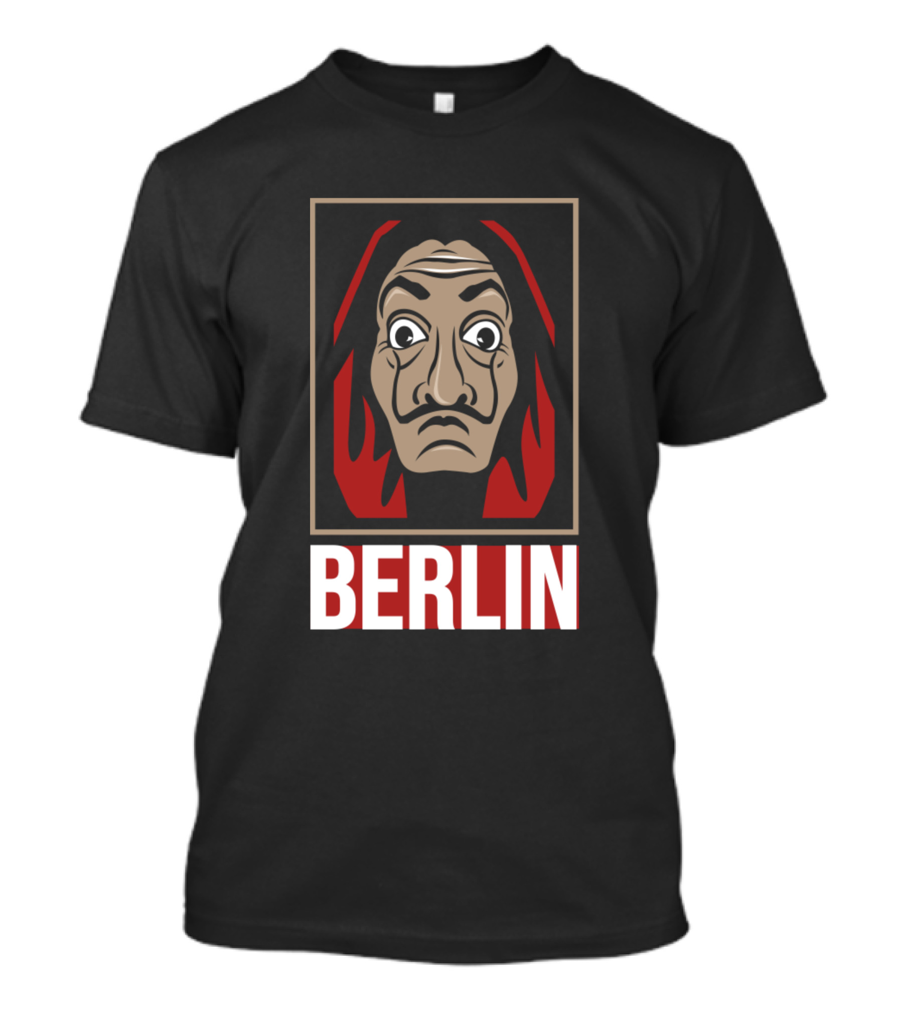 Berlin Salvador Dali Mask Money Heist T-Shirt