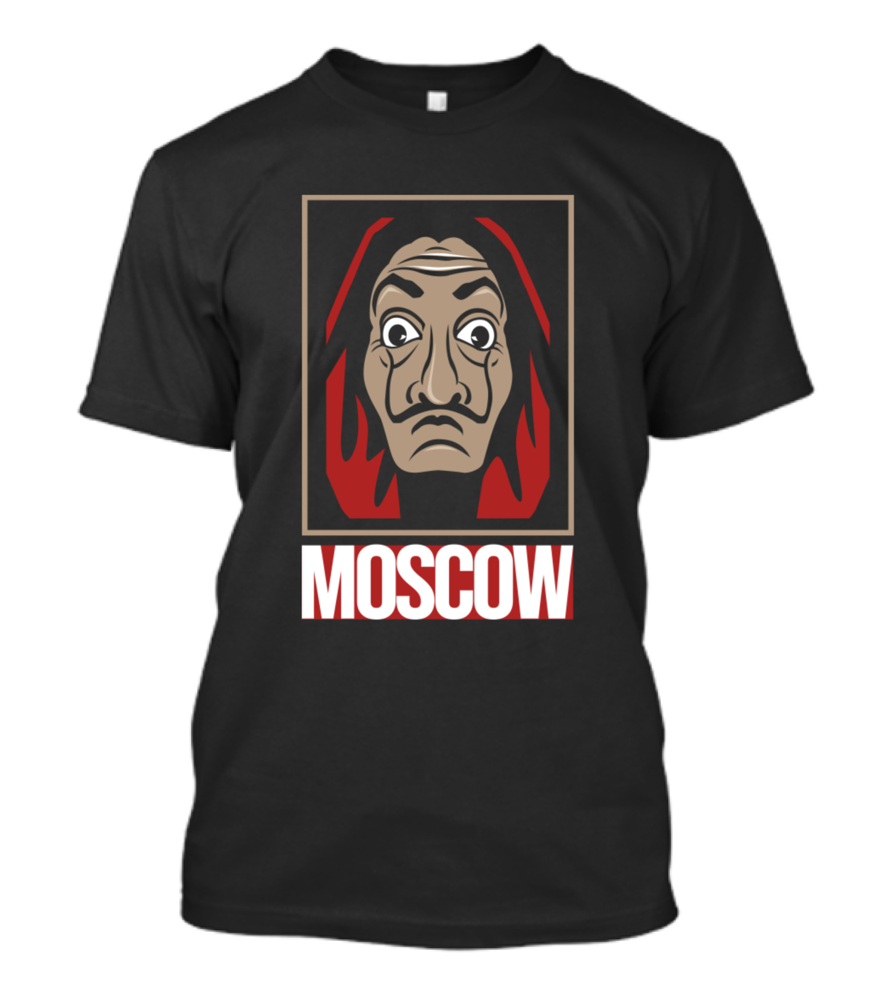 Moscow Money Heist Salvador Dali Mask T-Shirt