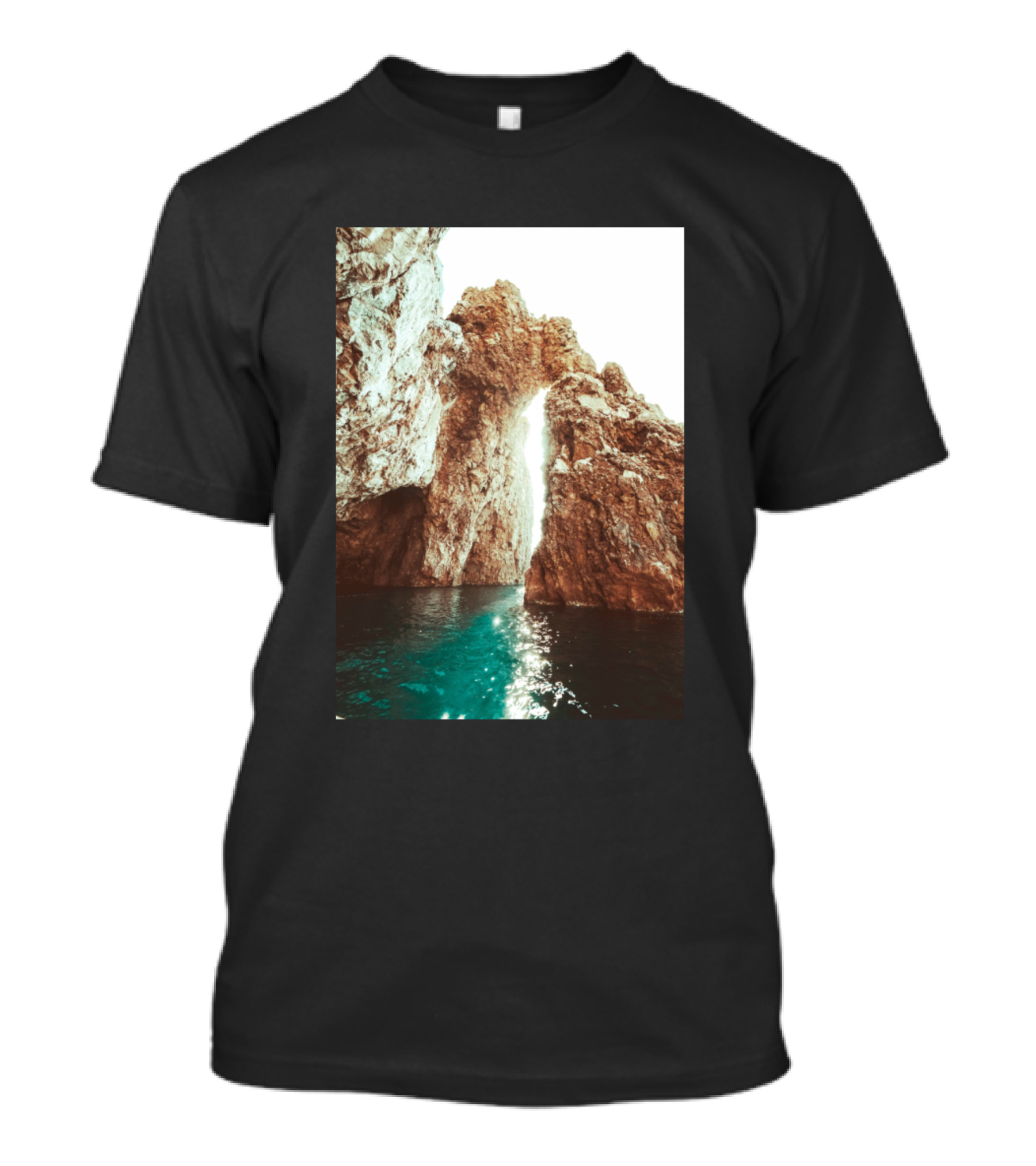 Ocean Way Tranquil Sea Arch Reflections T-Shirt