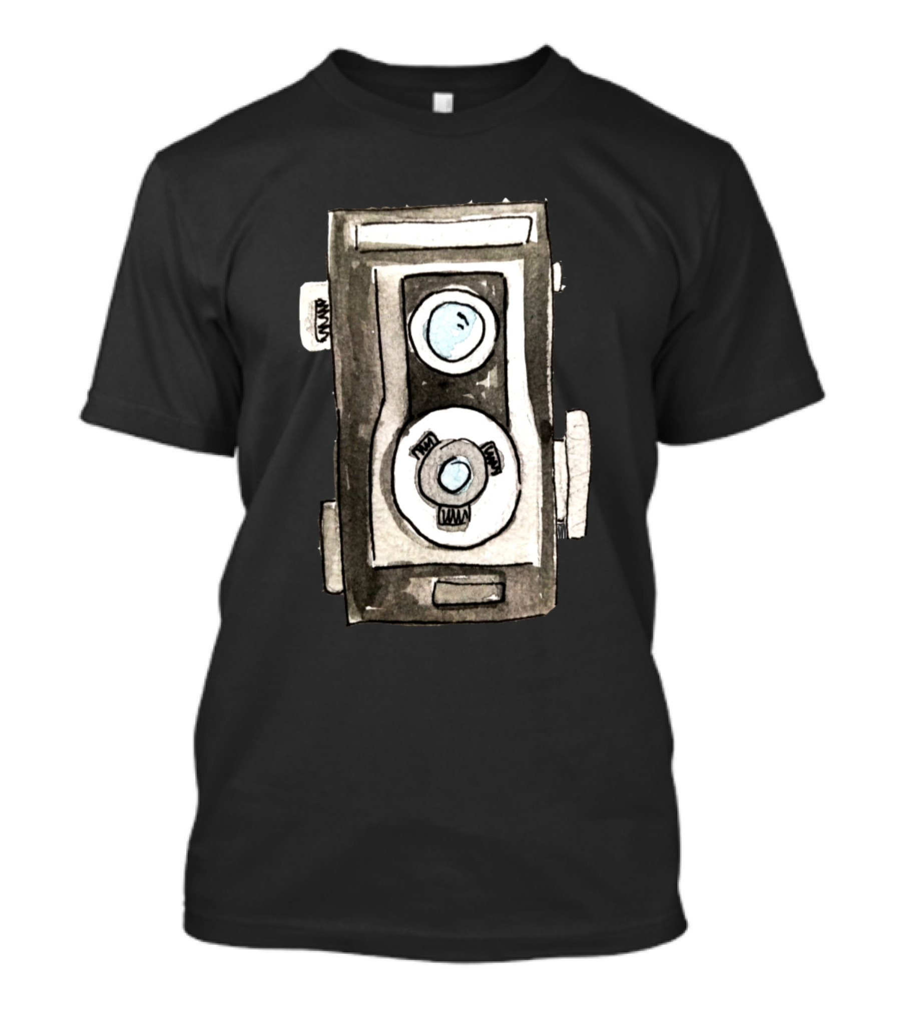 Old Vintage Camera Drawing T-Shirt