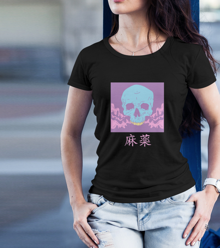 Pastel Skull Soft Grunge 麻薬 E Girl Aesthetic Vaporwave T-Shirt