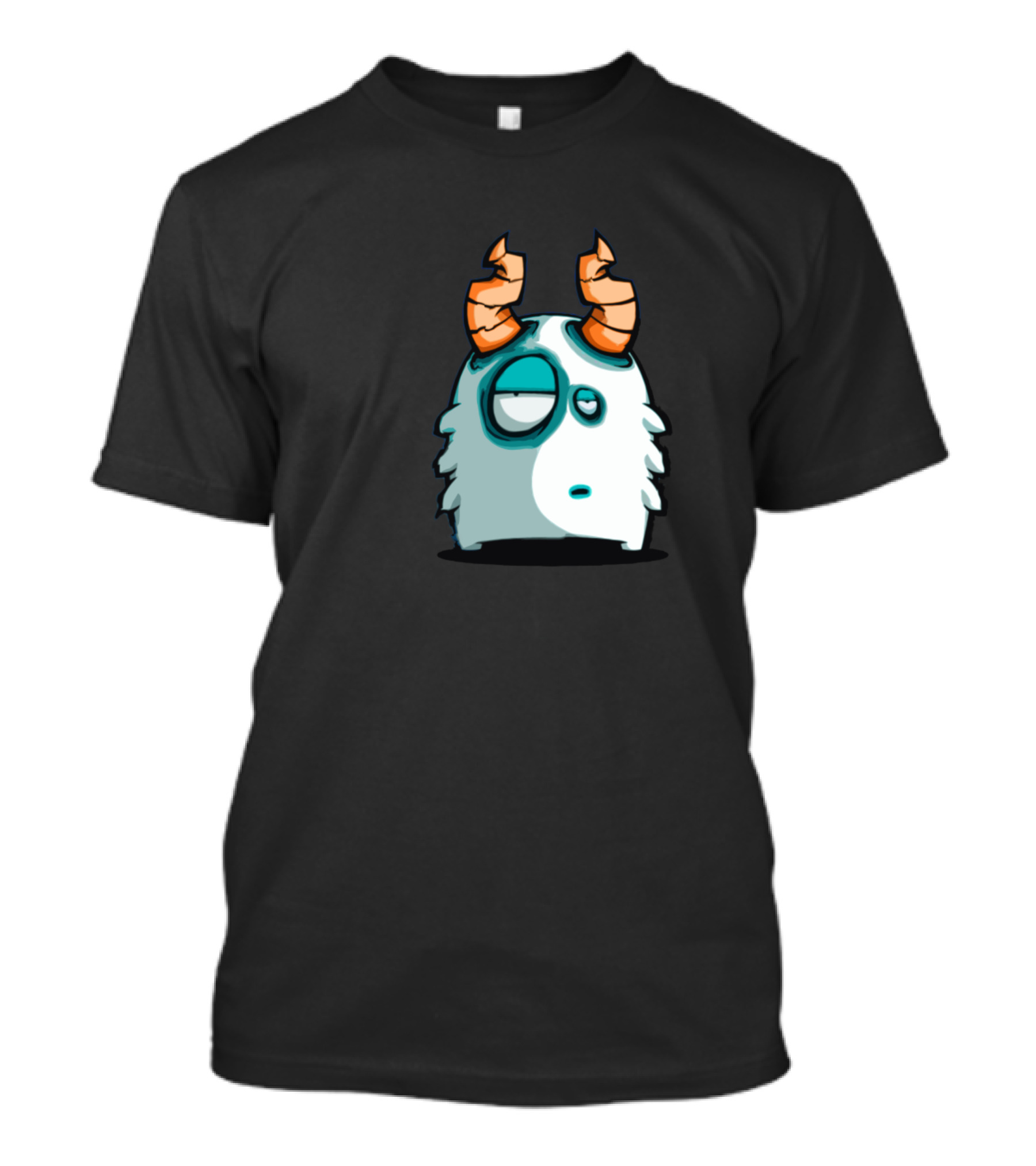 Sad Stay Special Monster With Orange Horns And Blue Eye T-Shirt