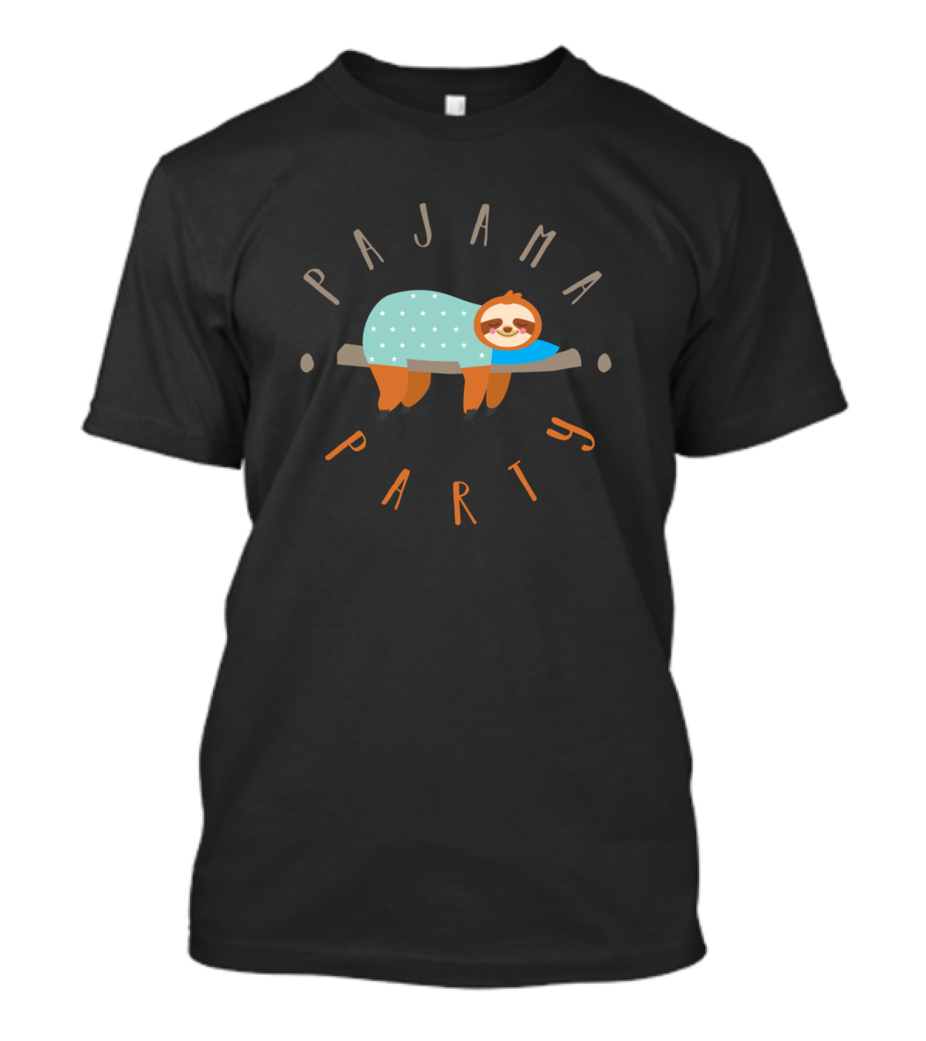Pajama Party Sleepover Sloth T-Shirt