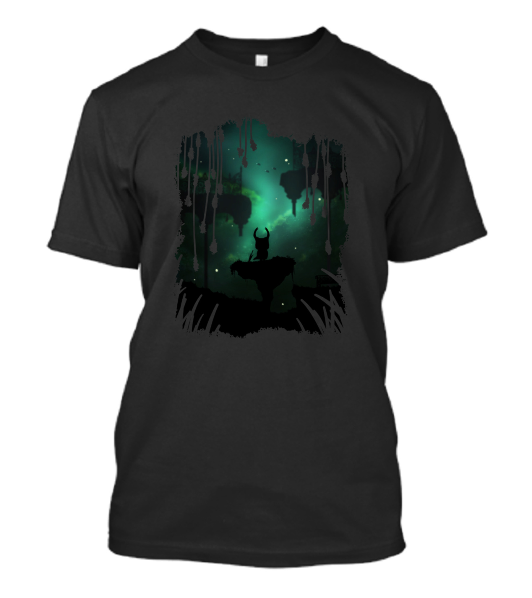 The Greenpath Journey Hollow Knight Silhouette Adventure T-Shirt