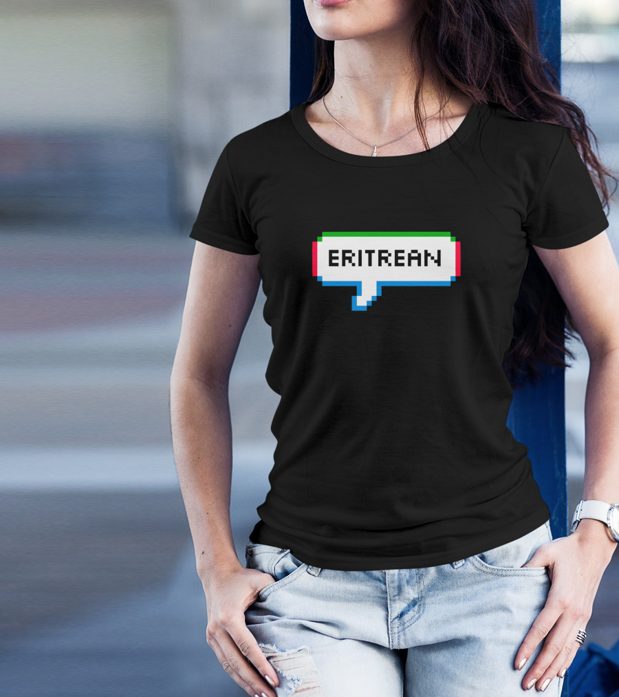 Eritrean Pixel Speech Bubble T-Shirt