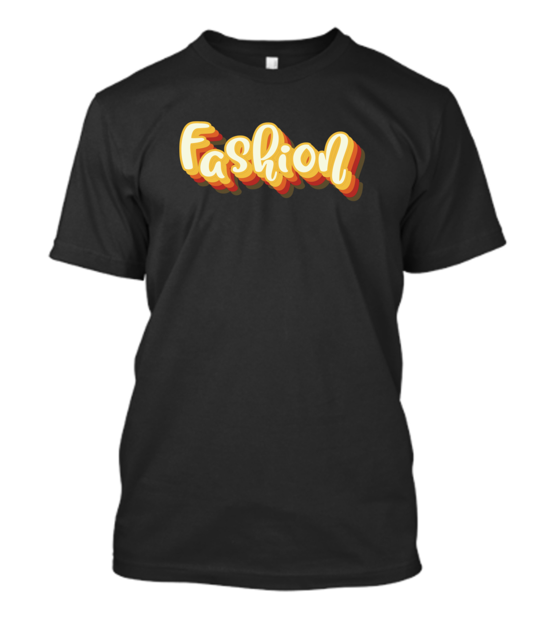 Fashion Multicolor Retro Text T-Shirt
