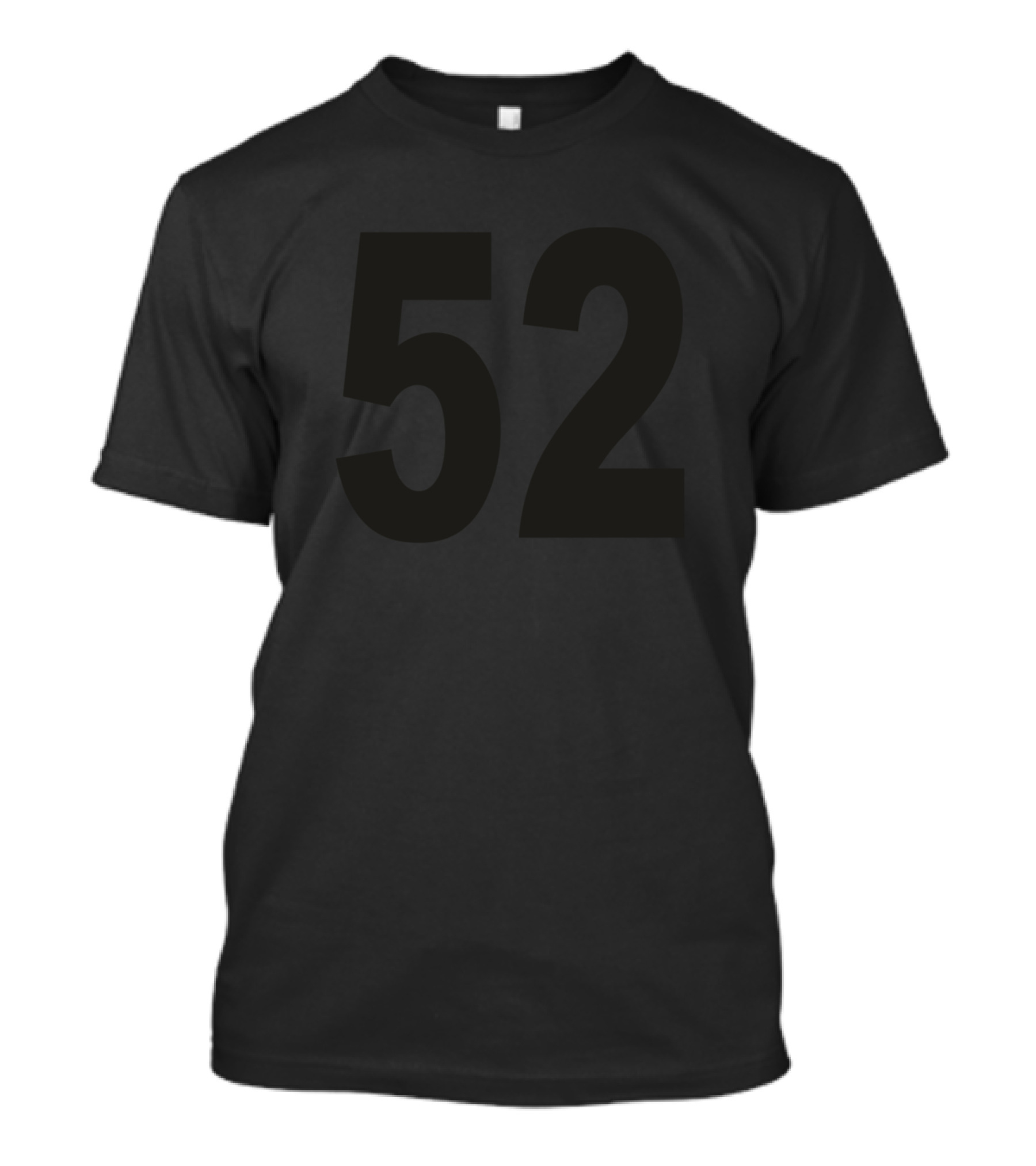 Fifty Two Bold Black Number T-Shirt