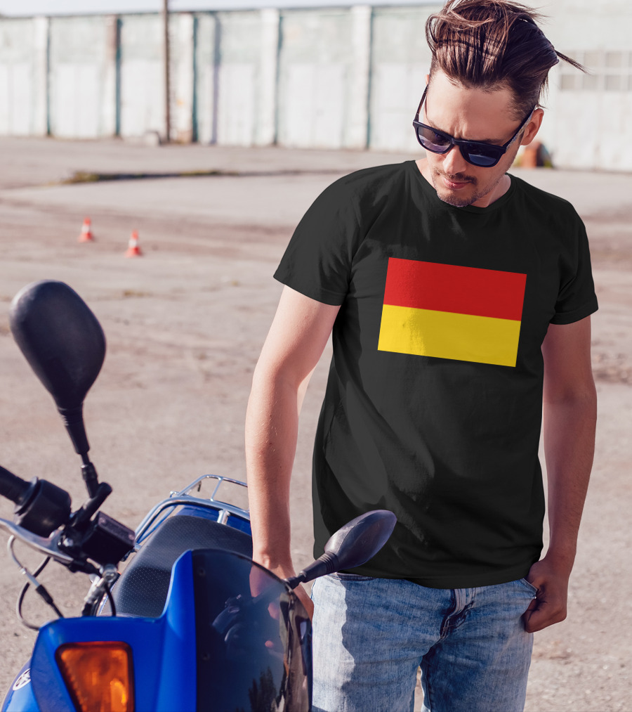 Flags Of The World Neck Gaiter Germany Black Background Multicolored Elements T-Shirt