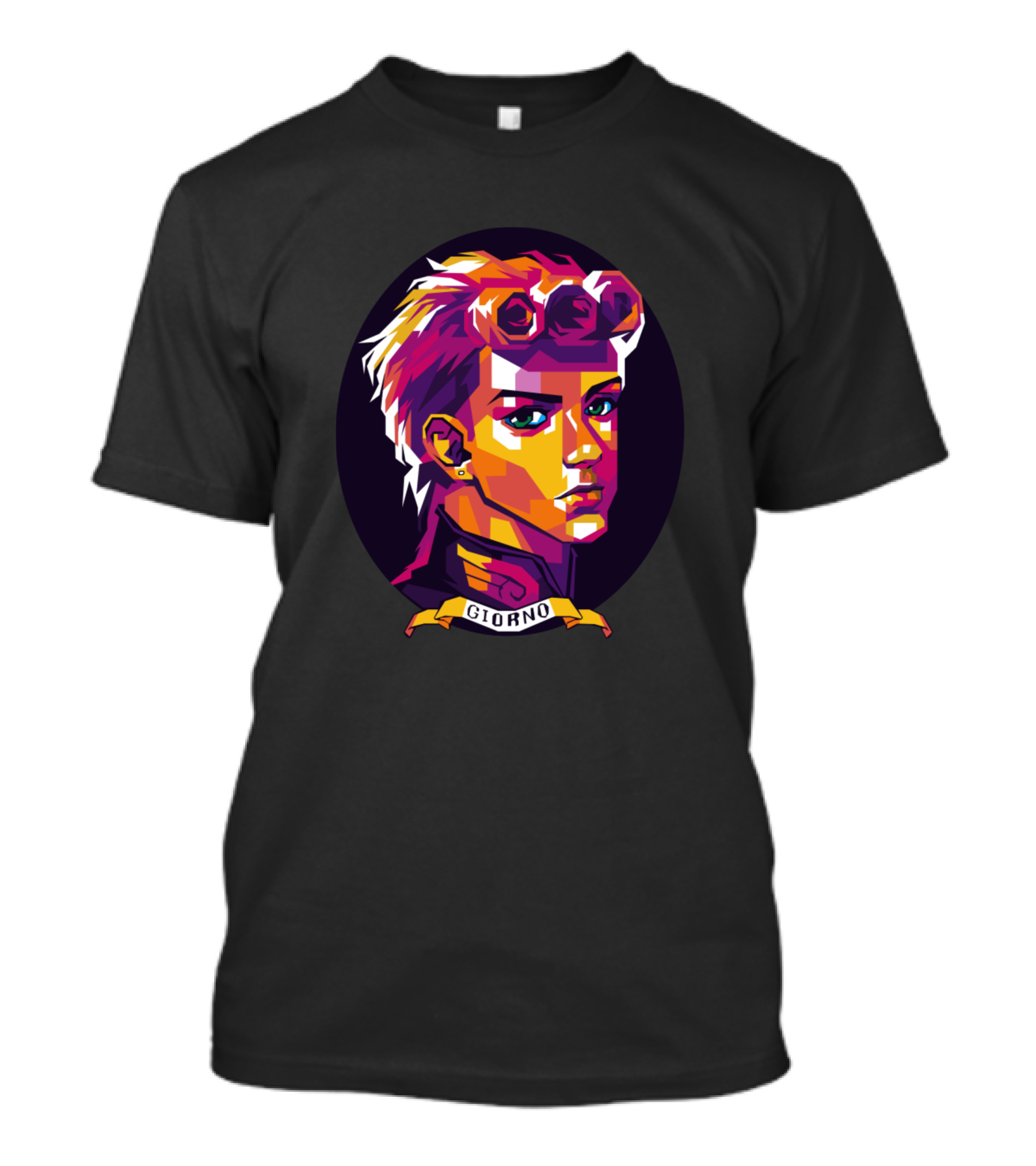 Giorno Giovanna Pop Art Style Portrait JoJo's Bizarre Adventure Character T-Shirt