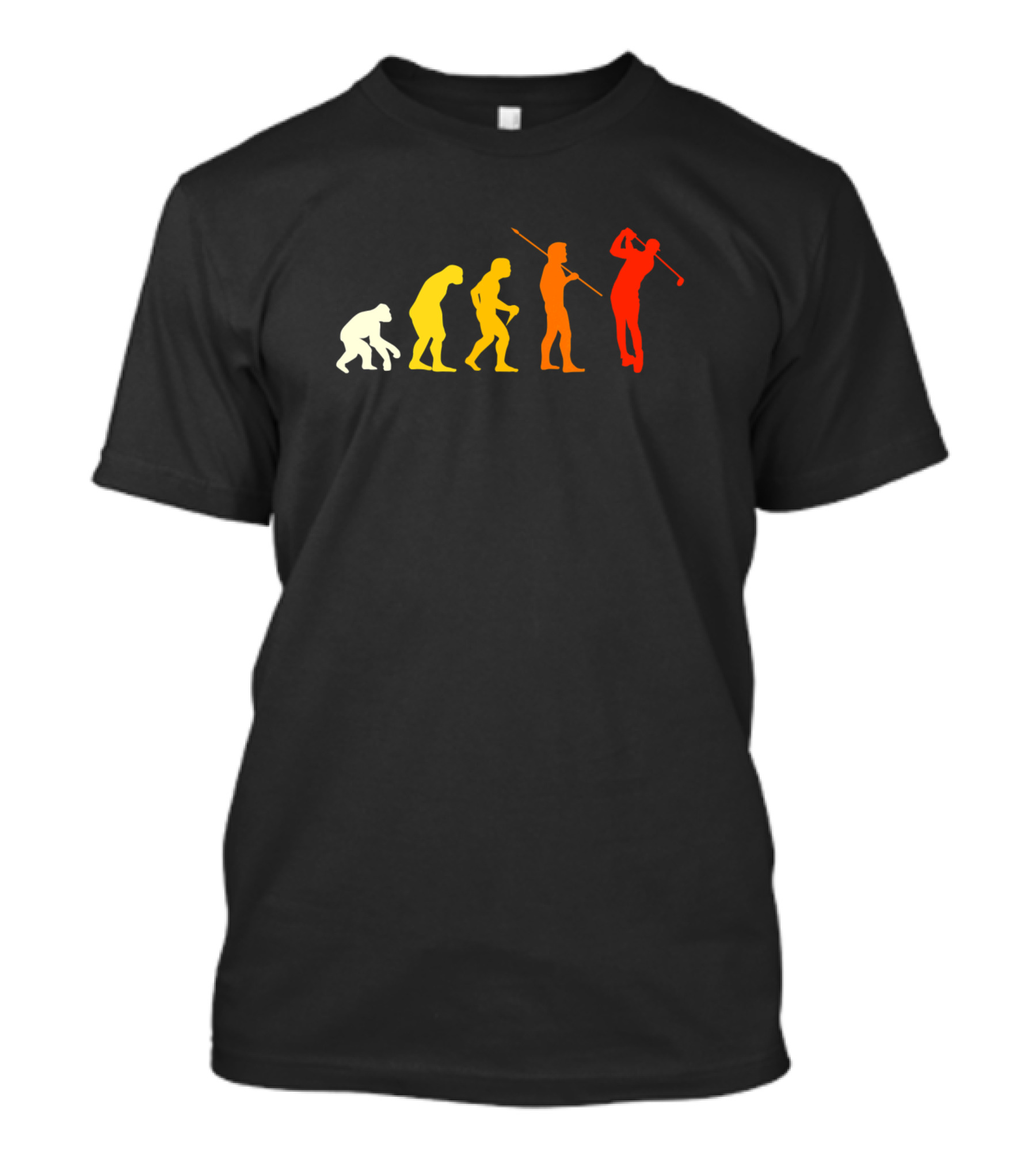 Great Golf Evolution Golfer Golf Course T-Shirt