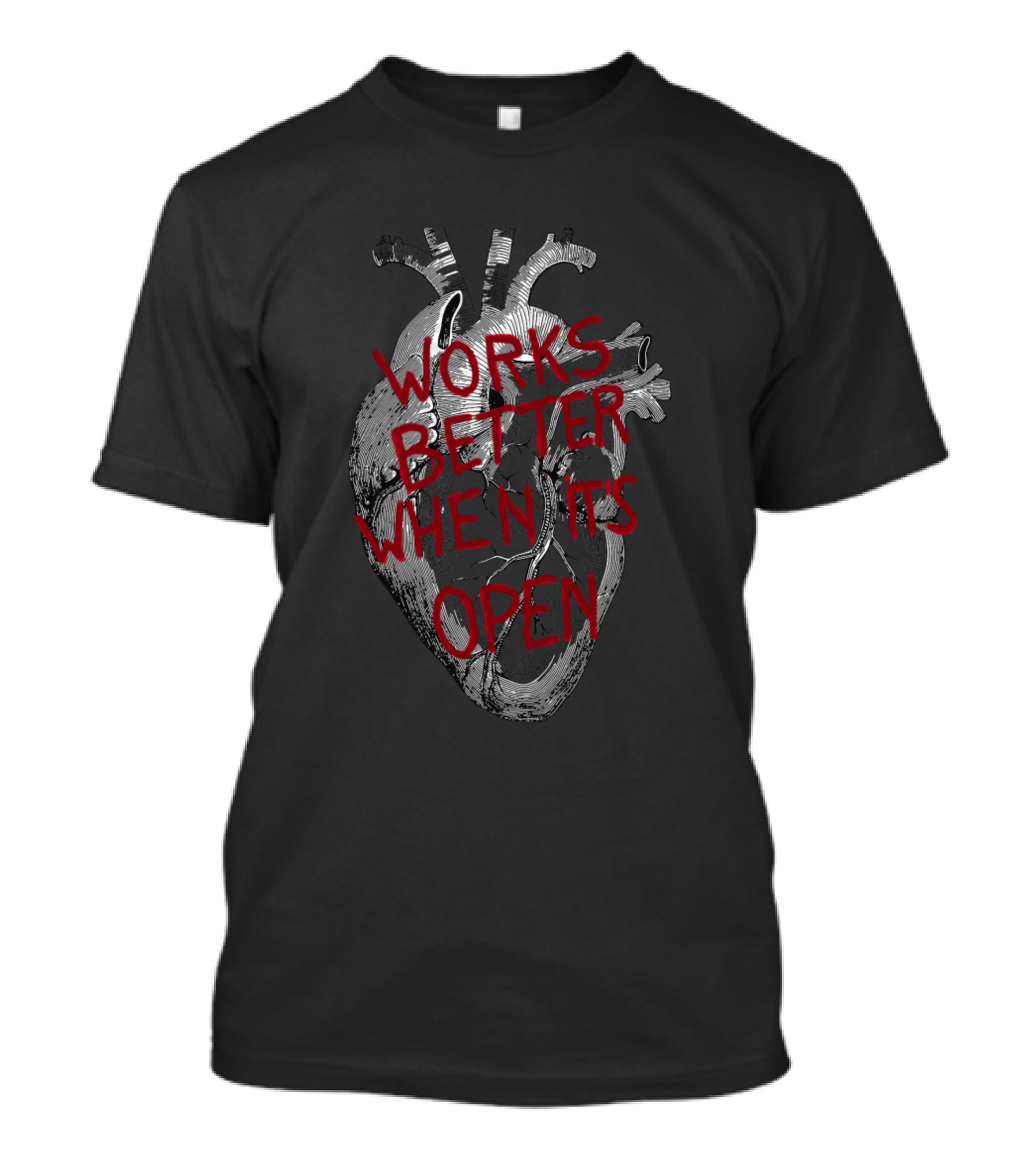 Works Better When It's Open Heart T-Shirt