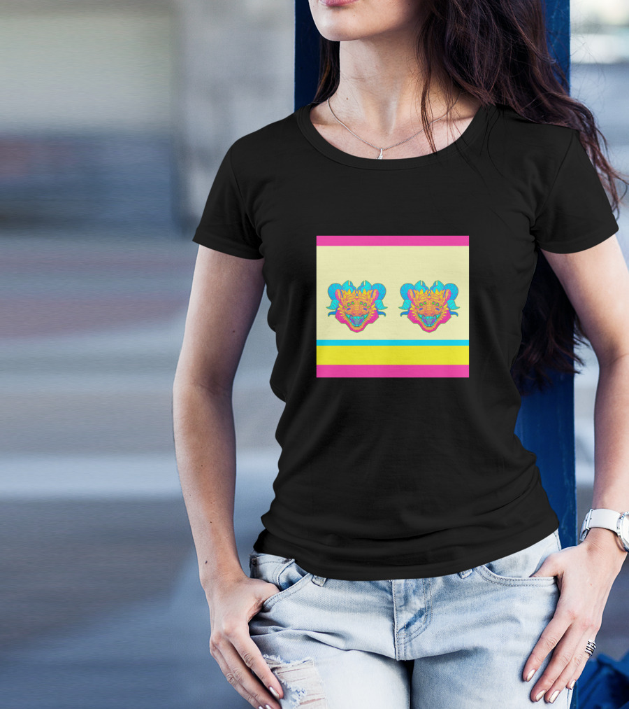 I Will Have What He Is Having Neon Twin Dragons T-Shirt