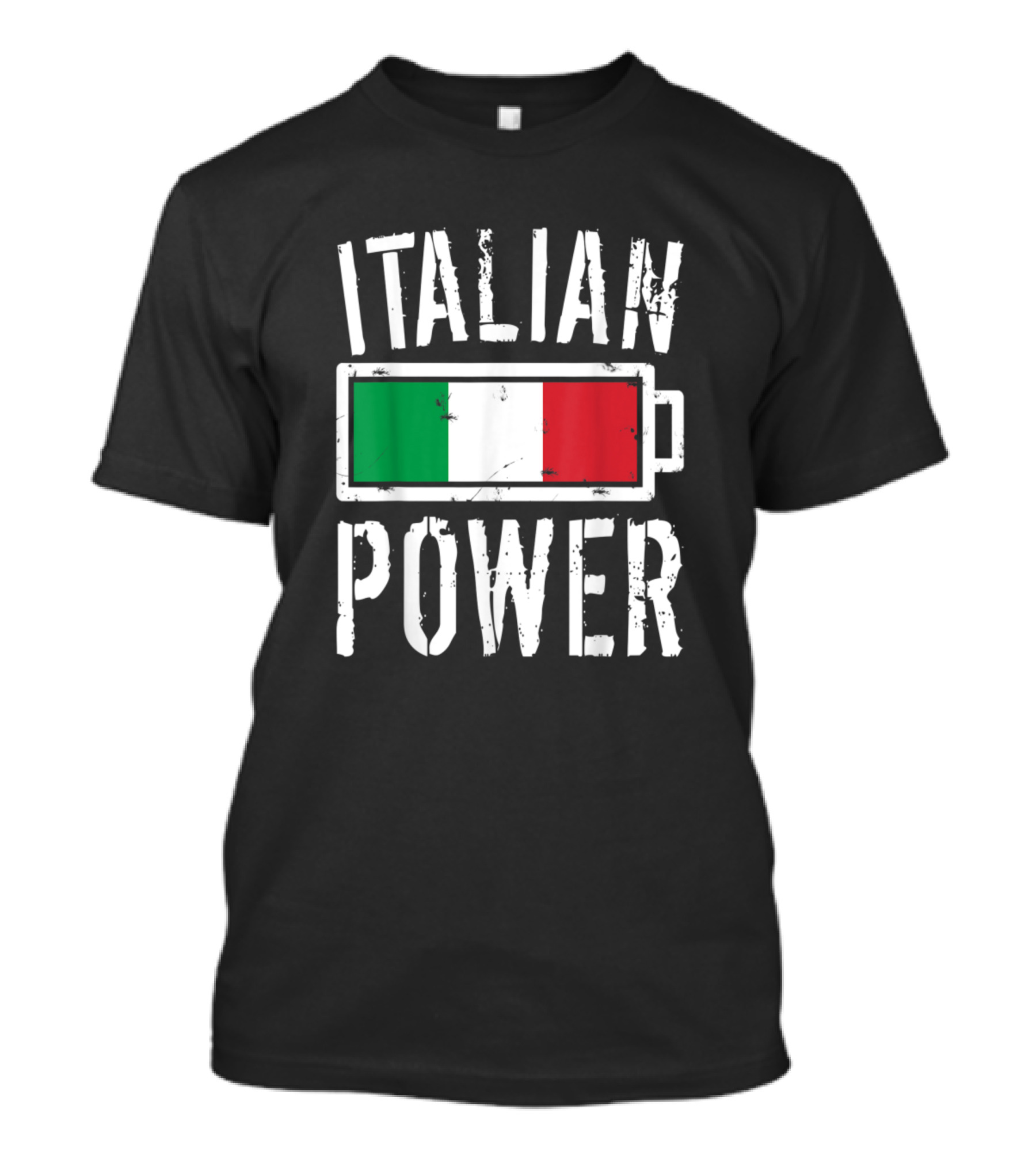 Italian Power Battery Italy Flag T-Shirt
