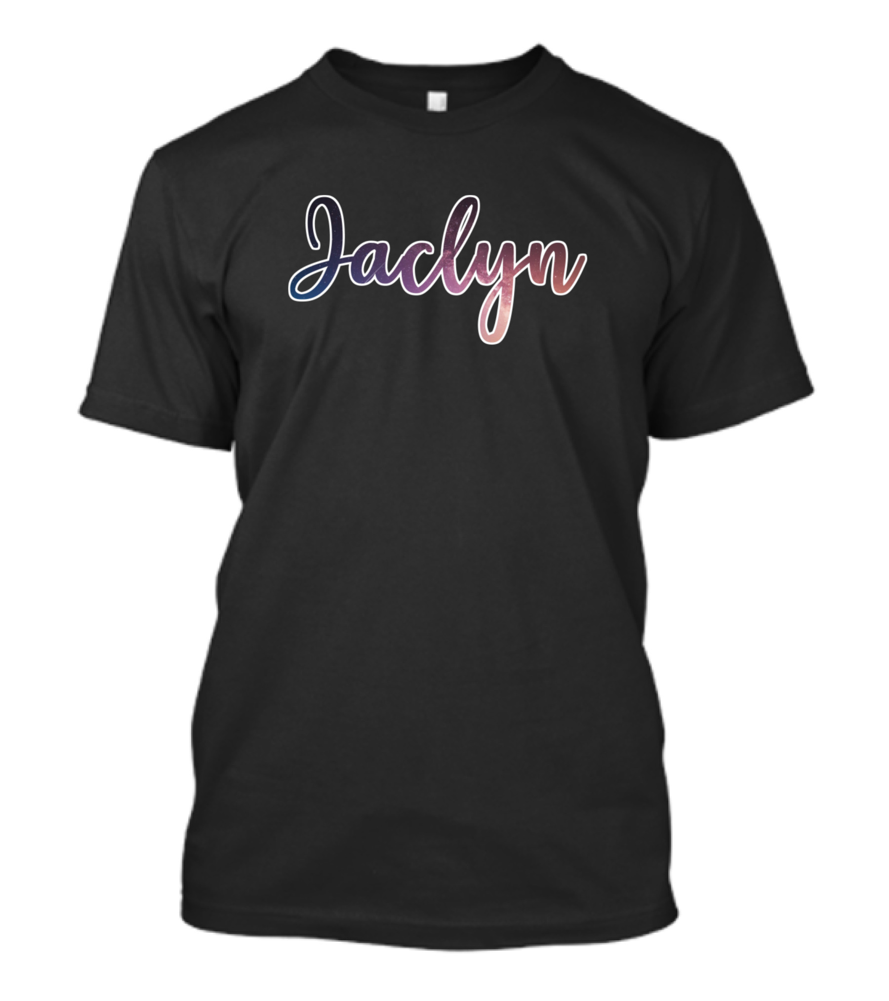 Jaclyn Galaxy Gradient Text T-Shirt