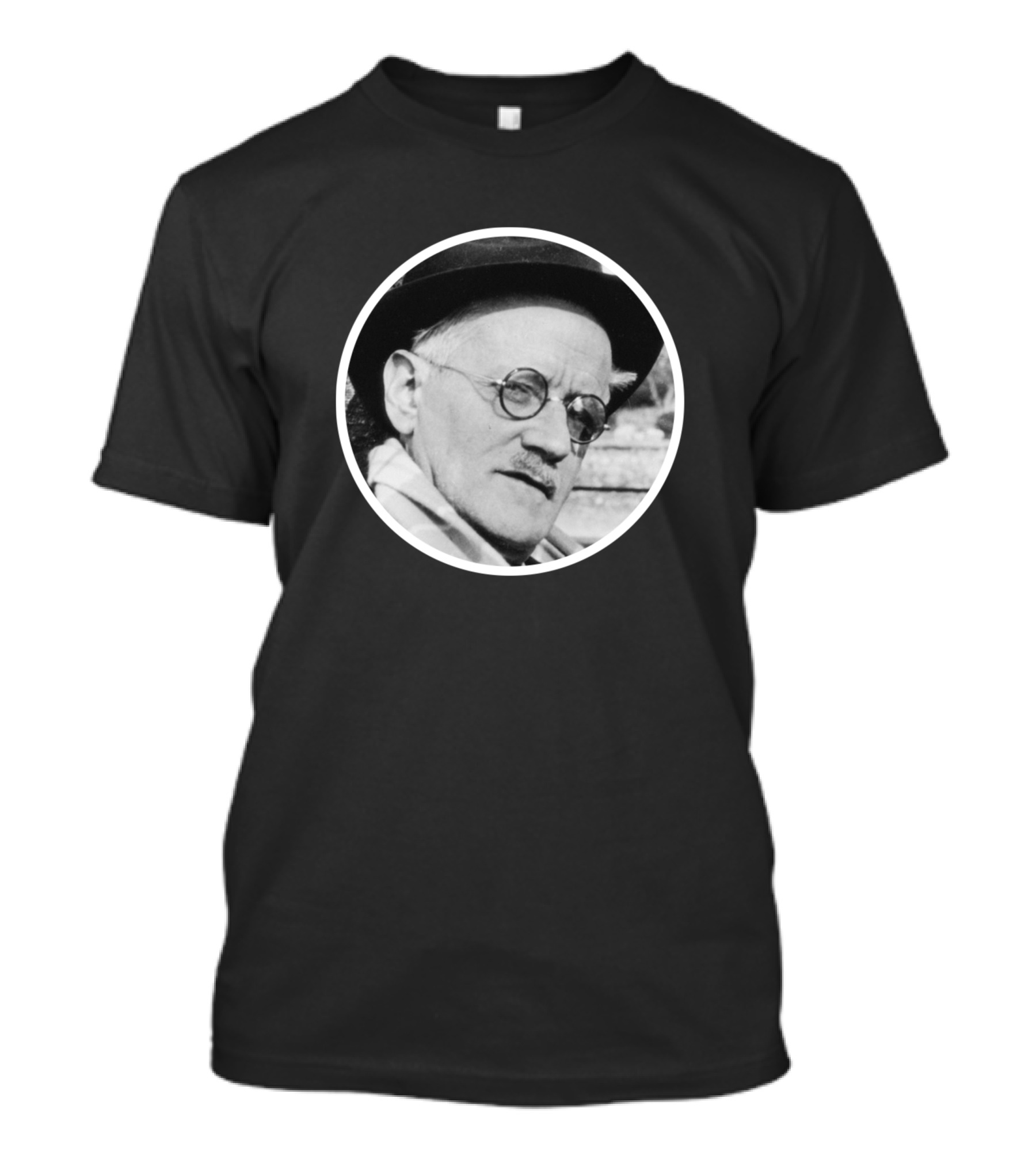 James Joyce Classic Portrait Circle Frame T-Shirt