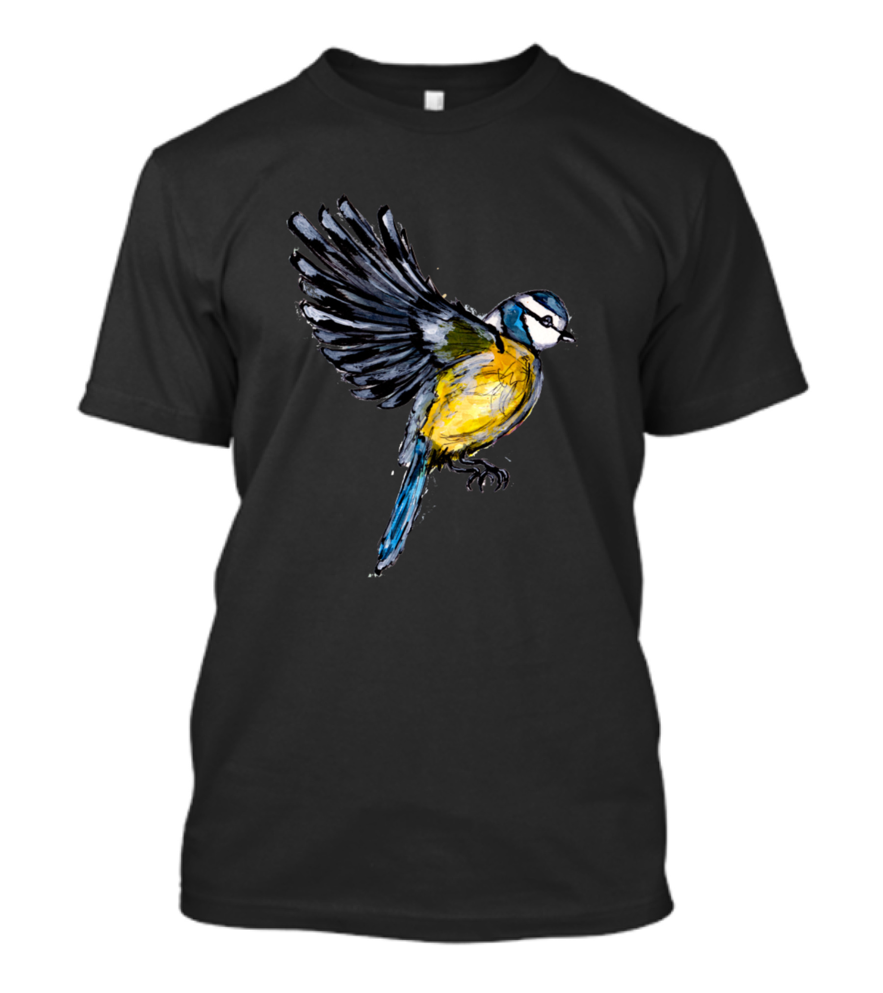 Little Blue Bird In Flight T-Shirt