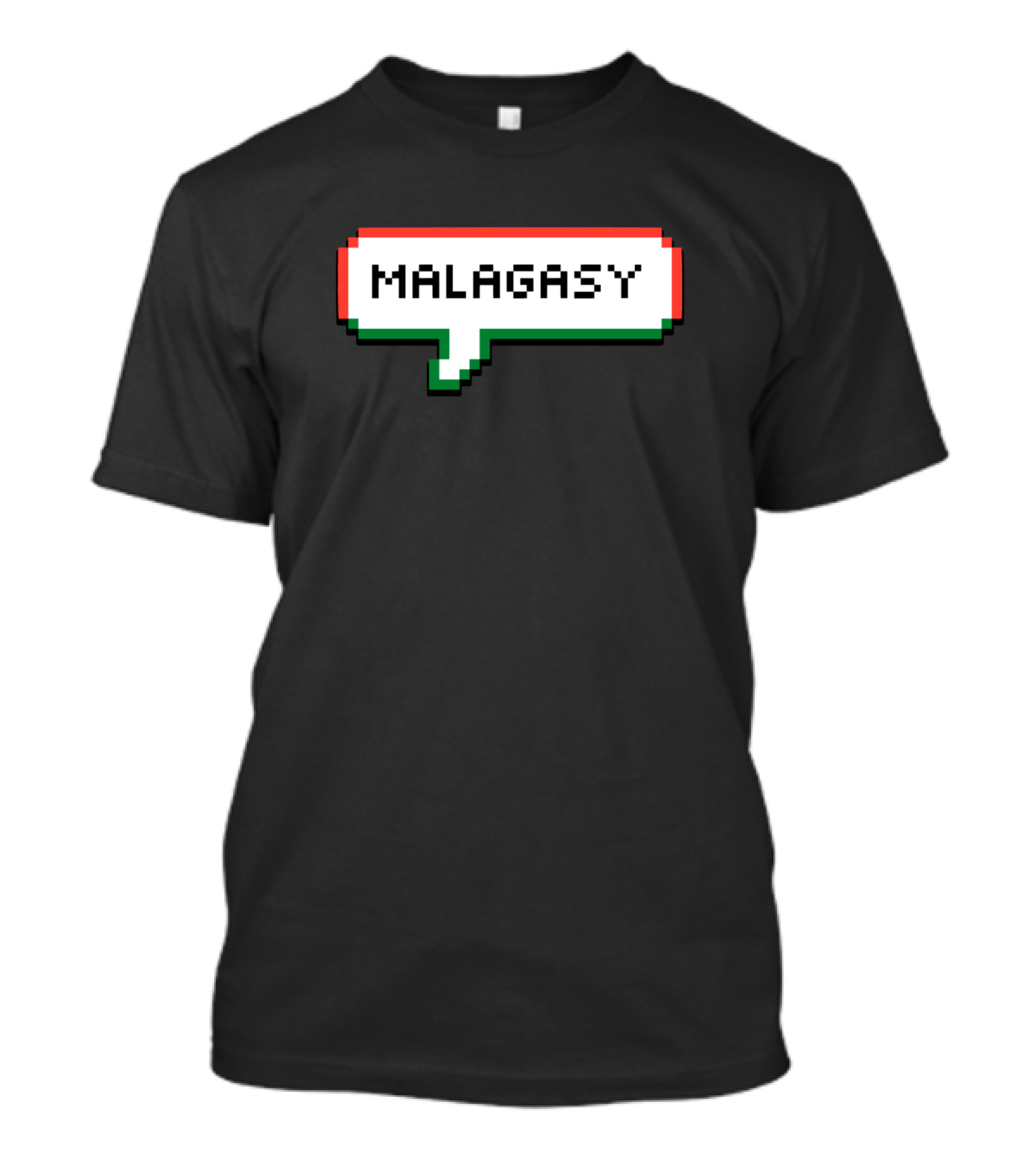 Malagasy Pixel Speech Bubble Madagascar T-Shirt