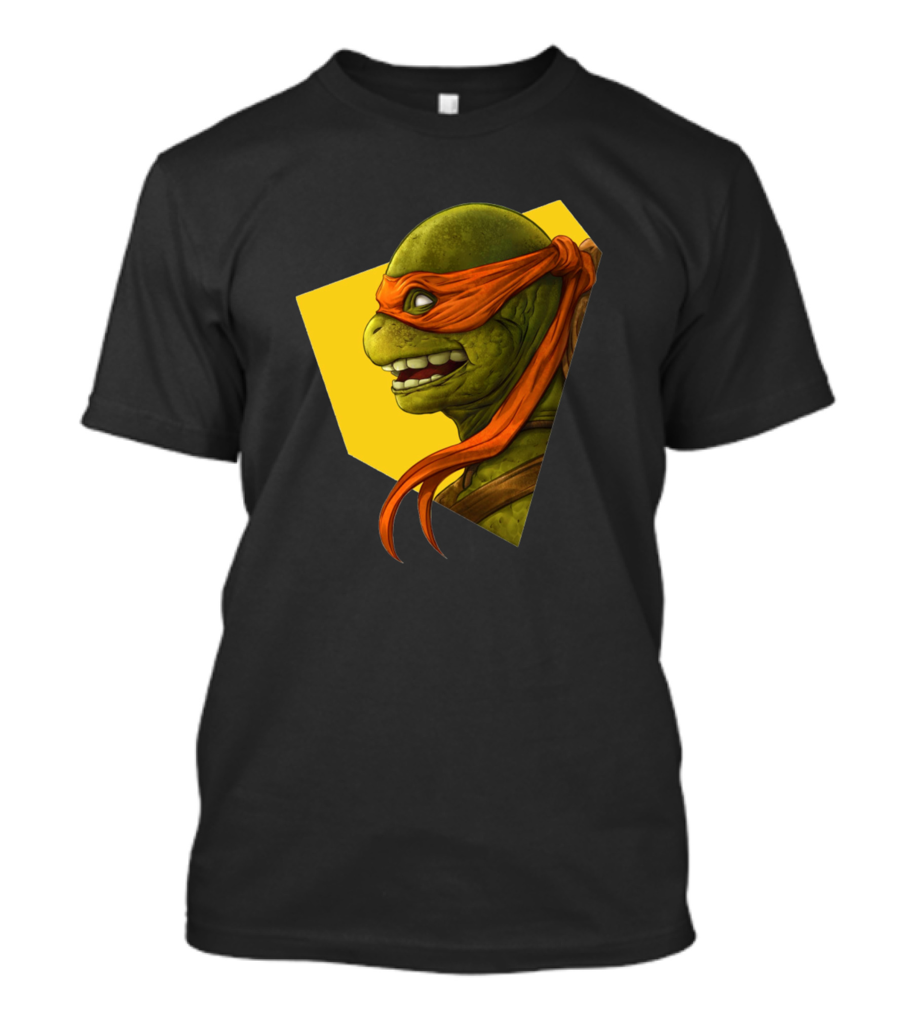 Michelangelo Teenage Mutant Ninja Turtles Retro Orange Mask T-Shirt