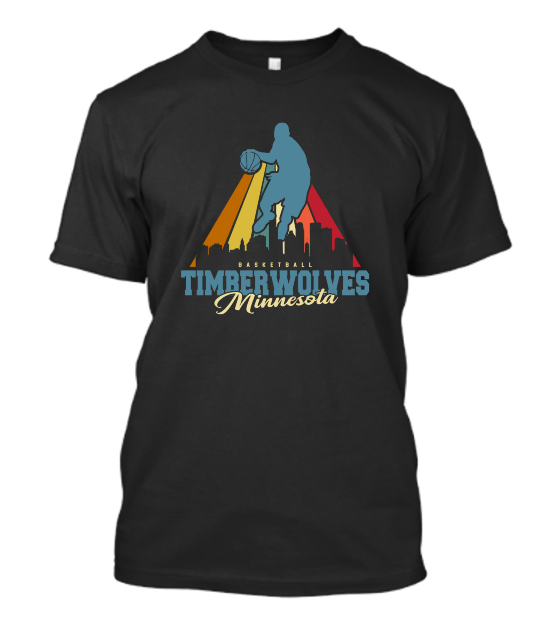 Minnesota Timberwolves Basketball Skyline T-Shirt