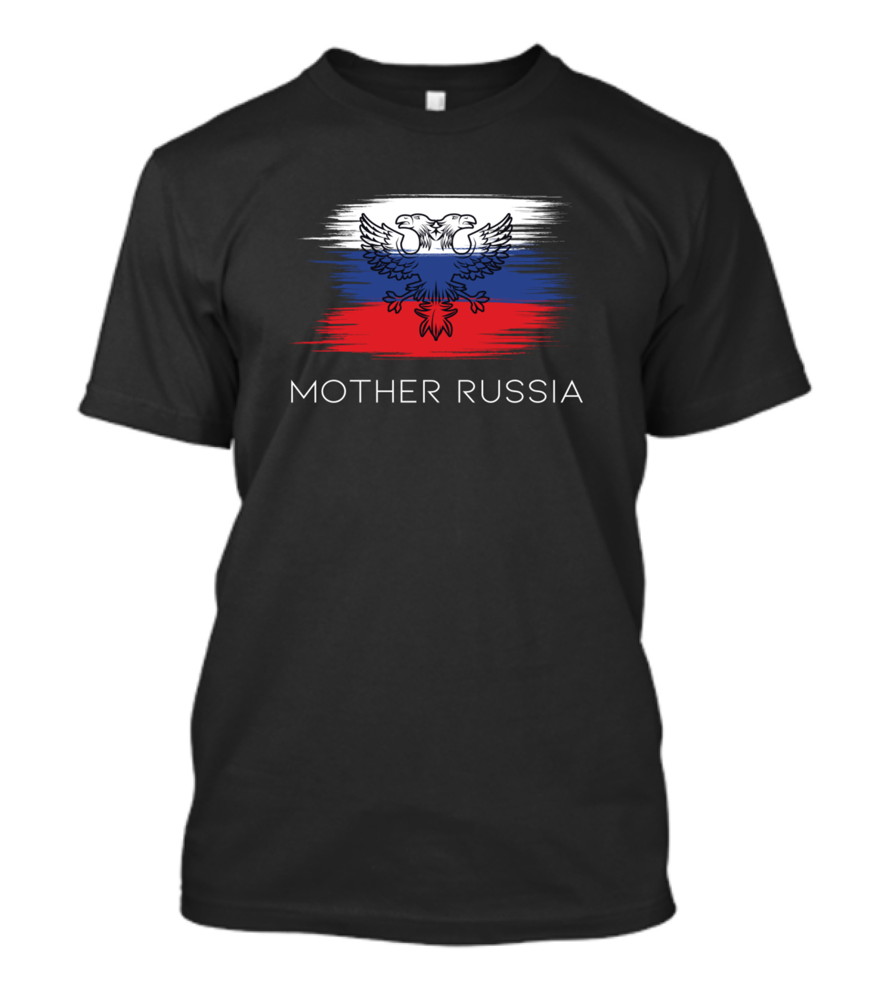 Mother Russia Double-Headed Eagle On Russia Flag T-Shirt