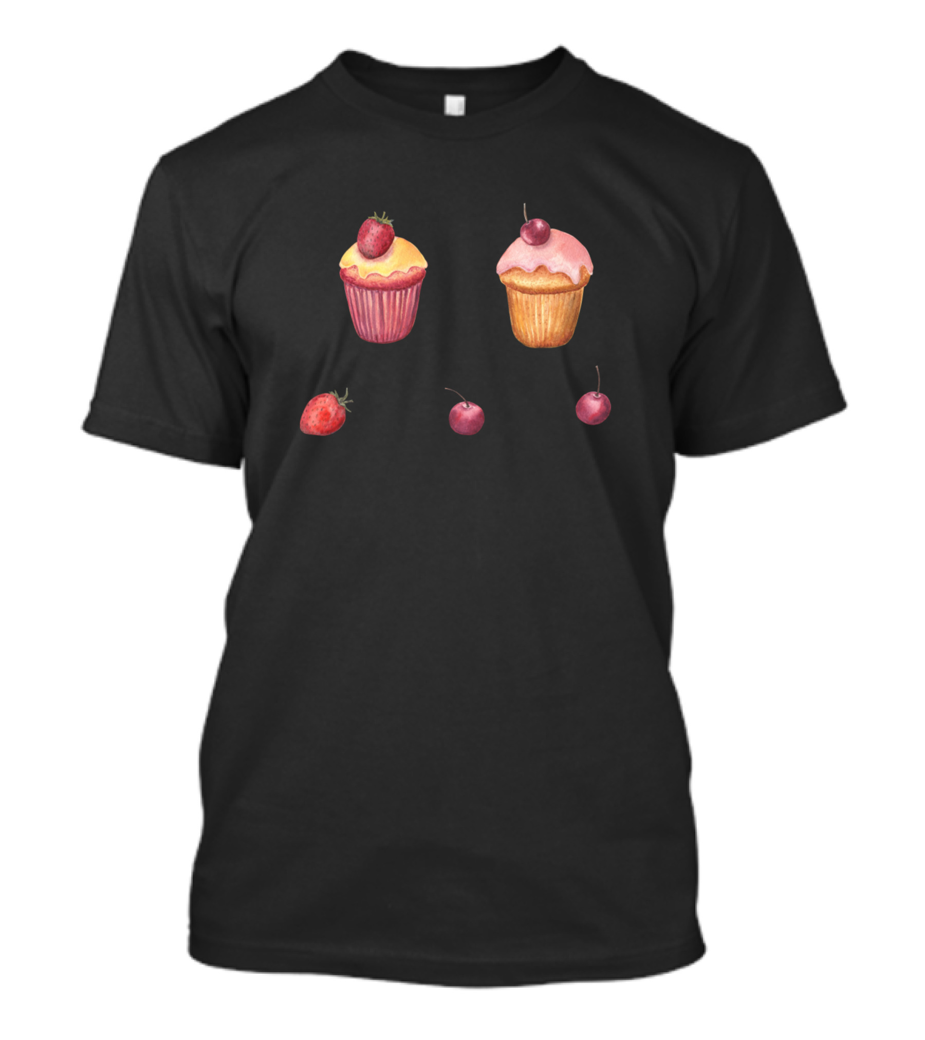 Muffins And Berries Delightful Cupcake Treats T-Shirt