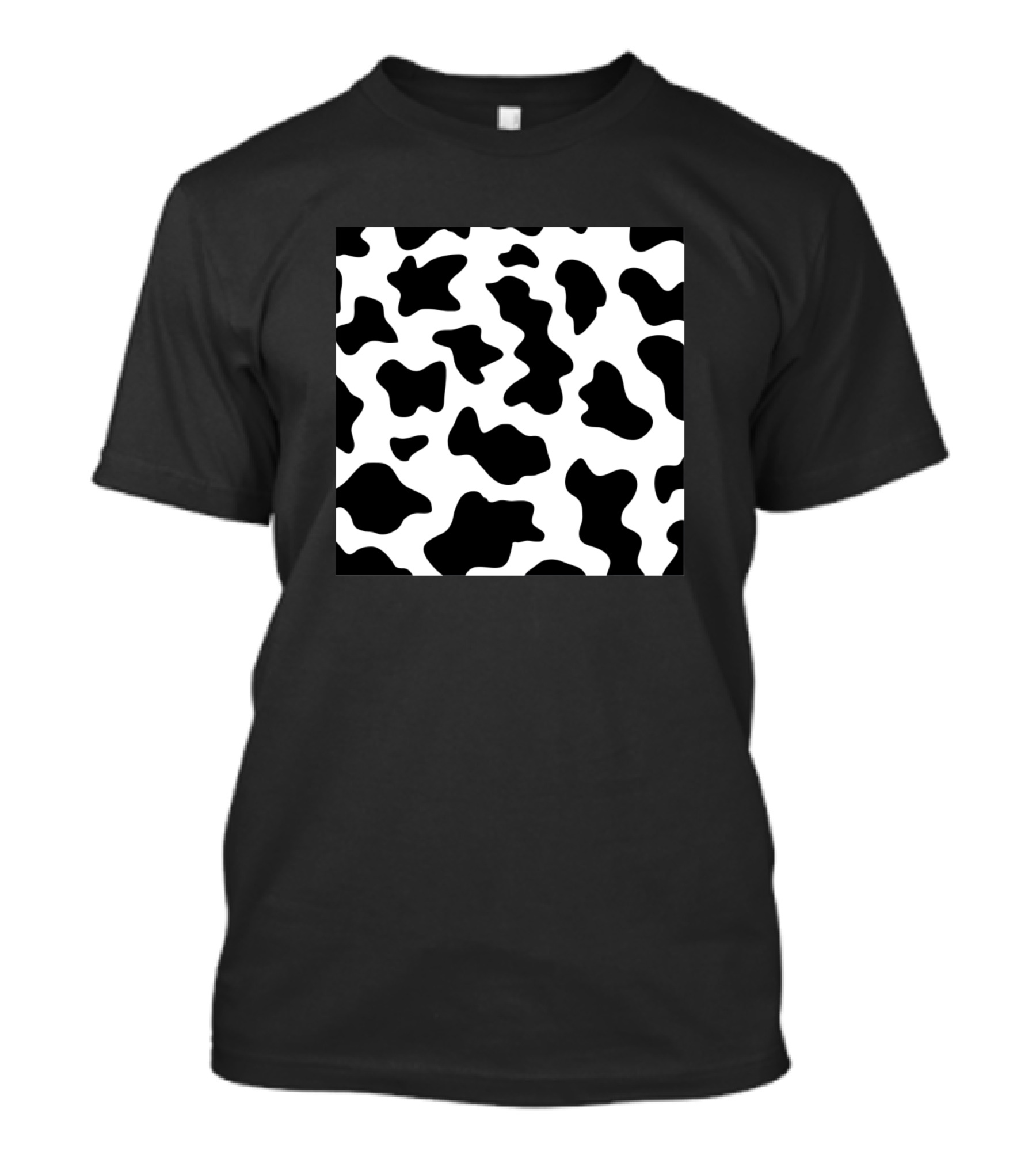 Neck Gaiter Animal Print Cow Print Black And White Pattern Gator T-Shirt