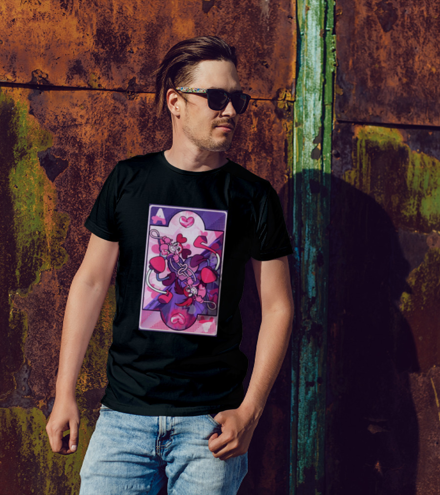 Ace Of Hearts Spinel Playing Card T-Shirt