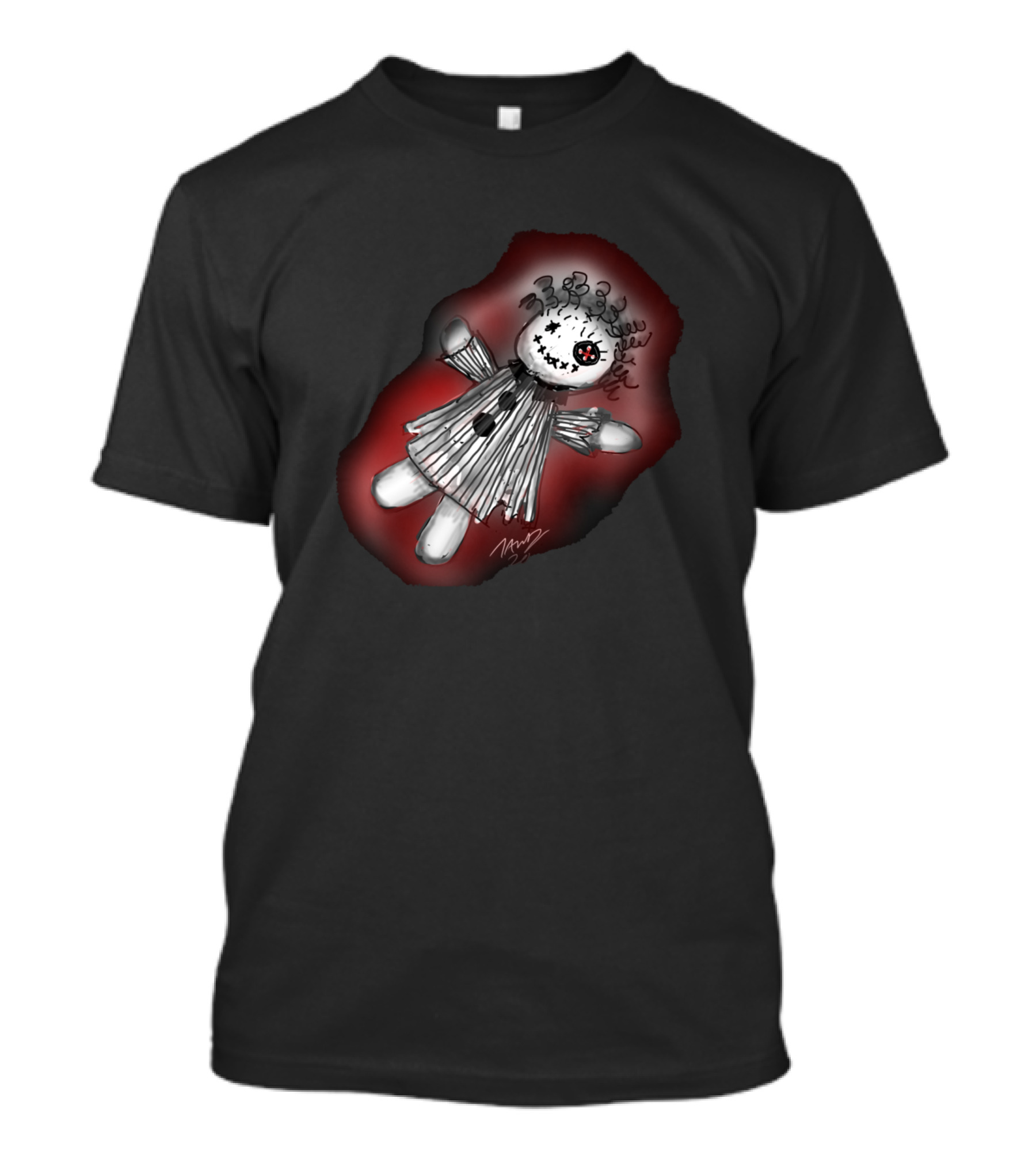 Adventure Inc Voodoo Doll Creepy Red Aura T-Shirt