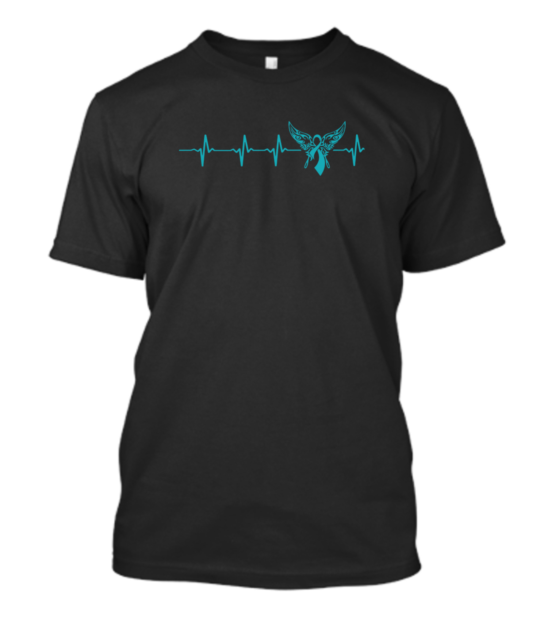 Agoraphobia Awareness Butterfly Ribbon Heartbeat T-Shirt
