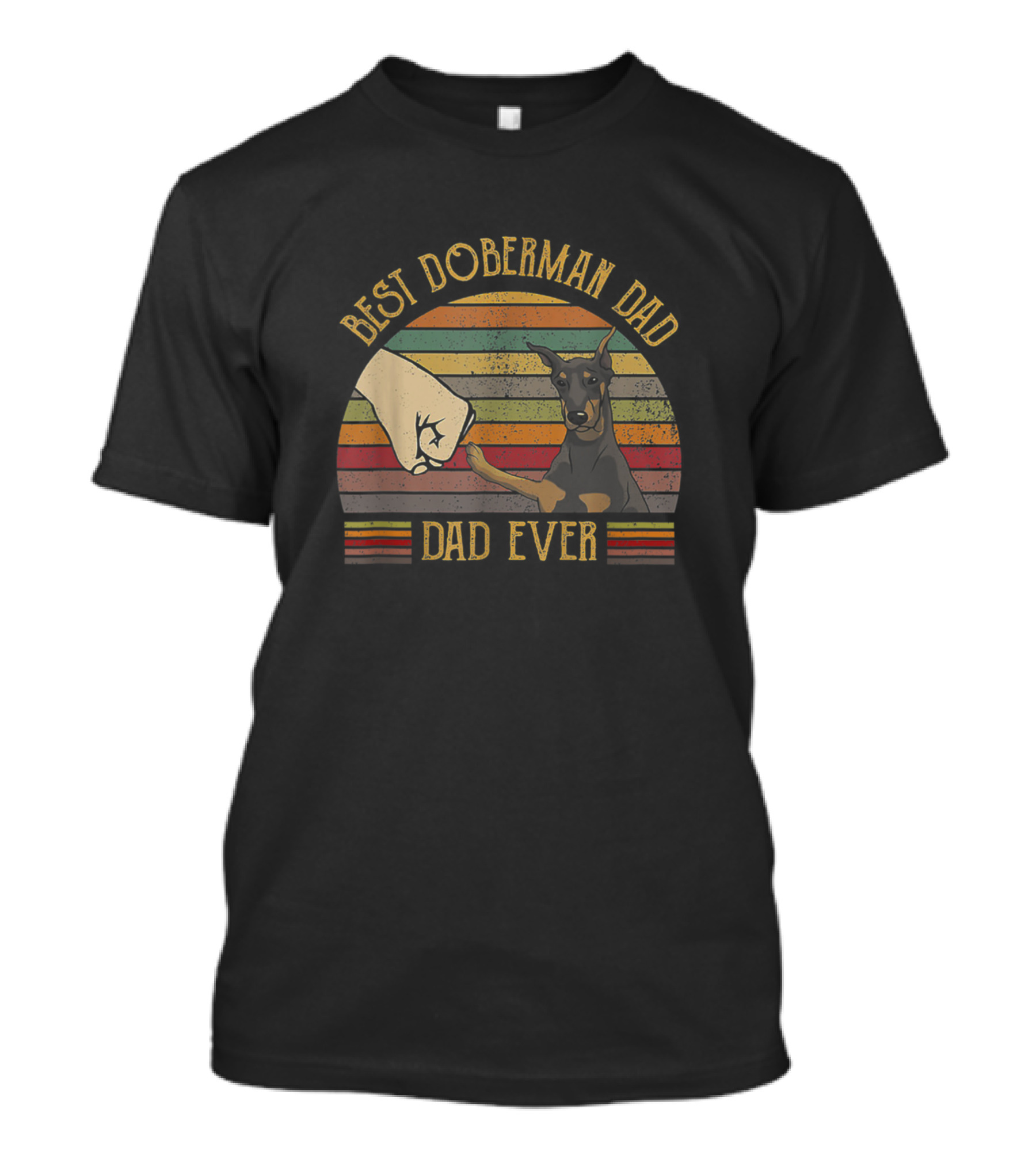 Best Doberman Dad Ever Fist Bump T-Shirt