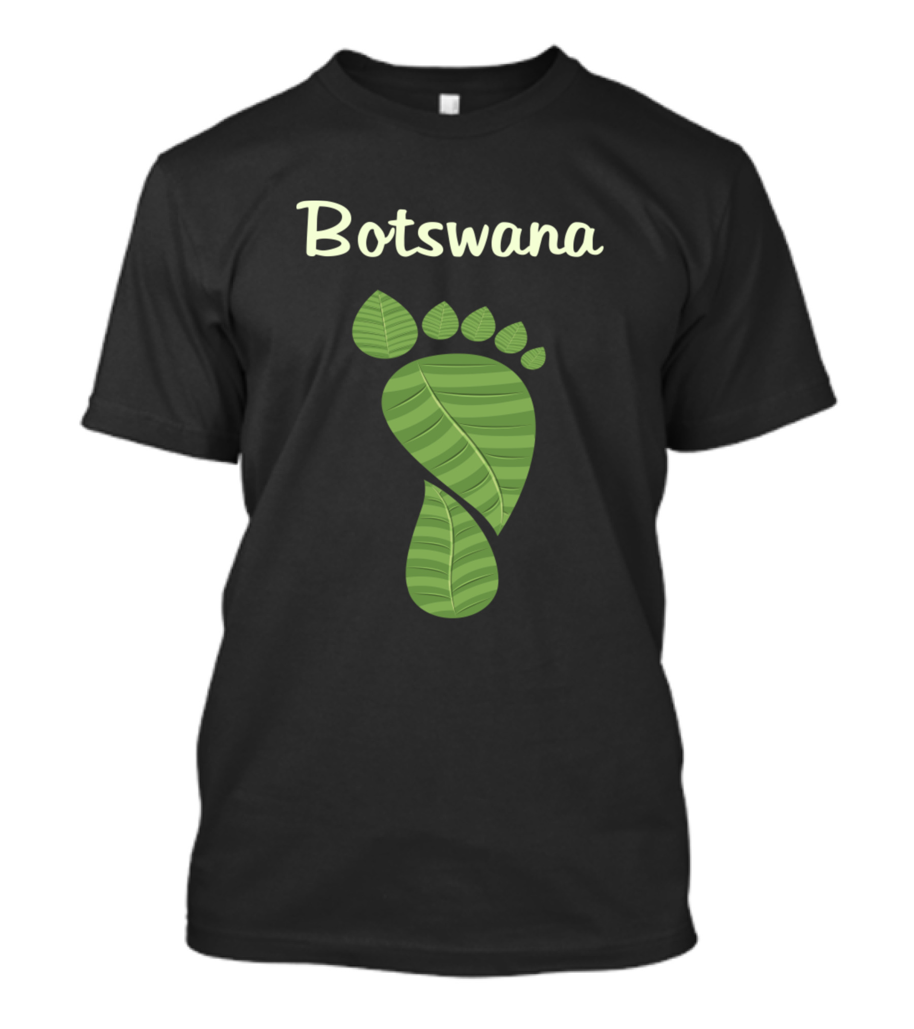 Botswana Leaf Footprint T-Shirt