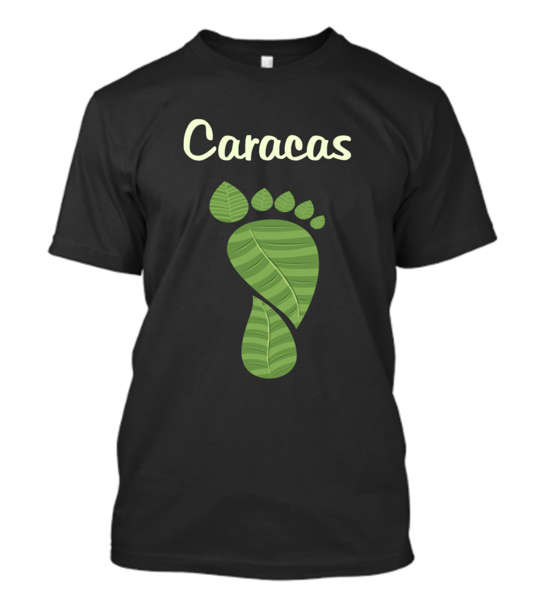 Caracas Leaf Footprint T-Shirt