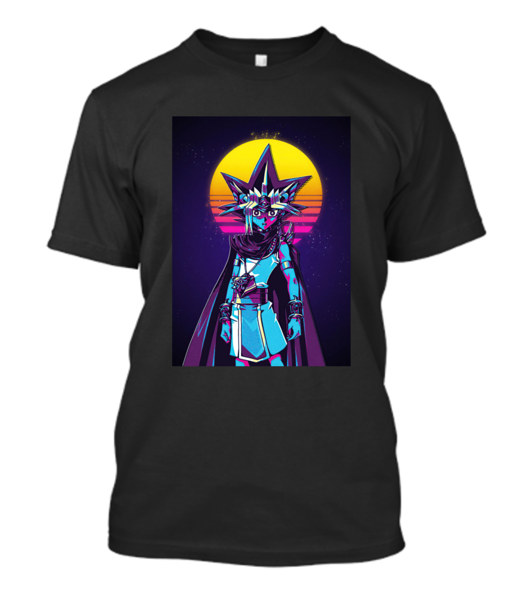 Yugi The Pharaoh Neon Retro Sunset T-Shirt