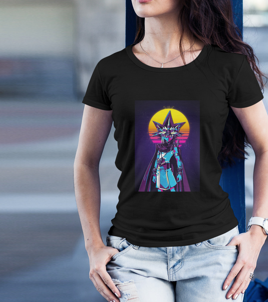 Yugi The Pharaoh Neon Retro Sunset T-Shirt