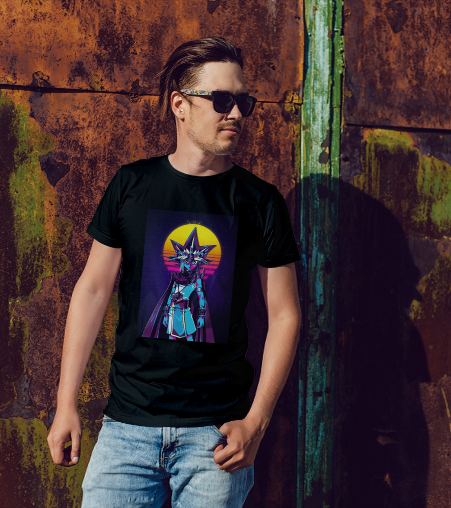 Yugi The Pharaoh Neon Retro Sunset T-Shirt