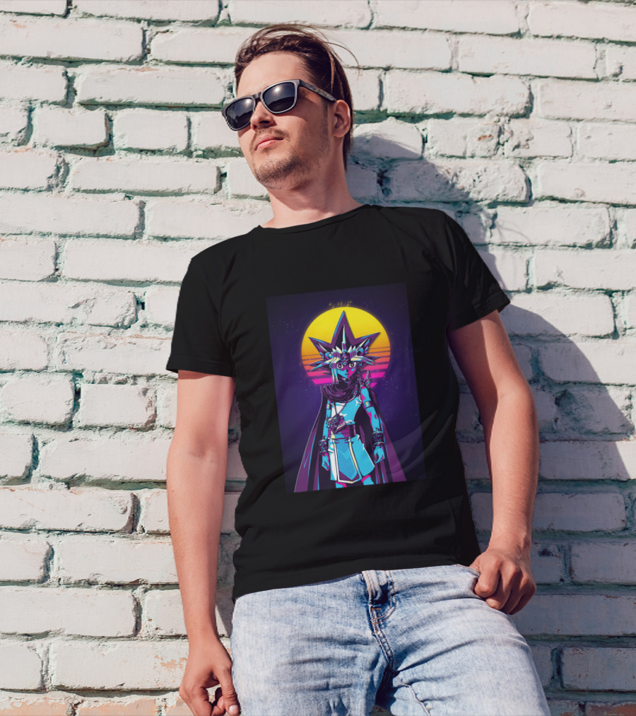 Yugi The Pharaoh Neon Retro Sunset T-Shirt